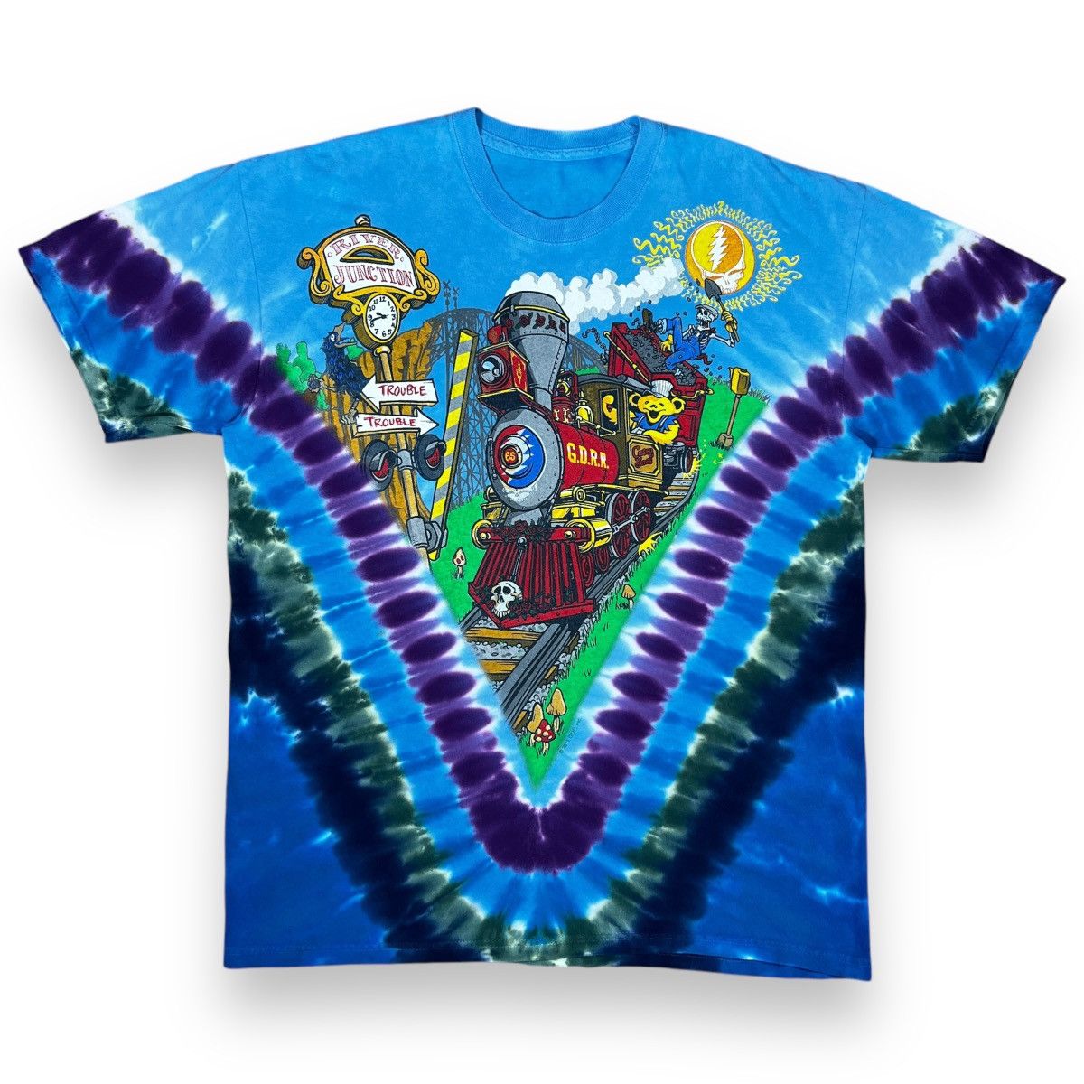 Liquid Blue 2011 GRATEFUL DEAD BEAR TIE DYE SHORT ALL OVER PRINT Size US L / EU 52-54 / 3 - 1 Thumbnail