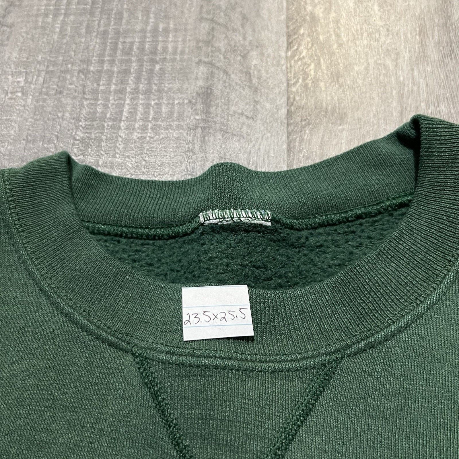 Russell Athletic VTG Russell Athletic Blank Faded Green Y2K Sweatshirt M Size US M / EU 48-50 / 2 - 4 Thumbnail