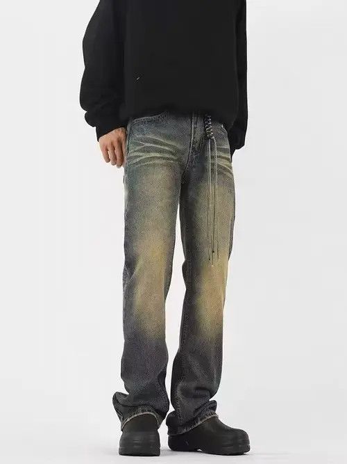 VIBE Vintage distressed washed micro-flare jeans Size US 32 / EU 48 - 5 Thumbnail