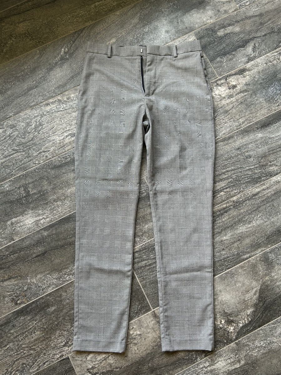 Vintage Vintage Style Grey Checkered Trousers Size US 30 / EU 46 - 1 Thumbnail