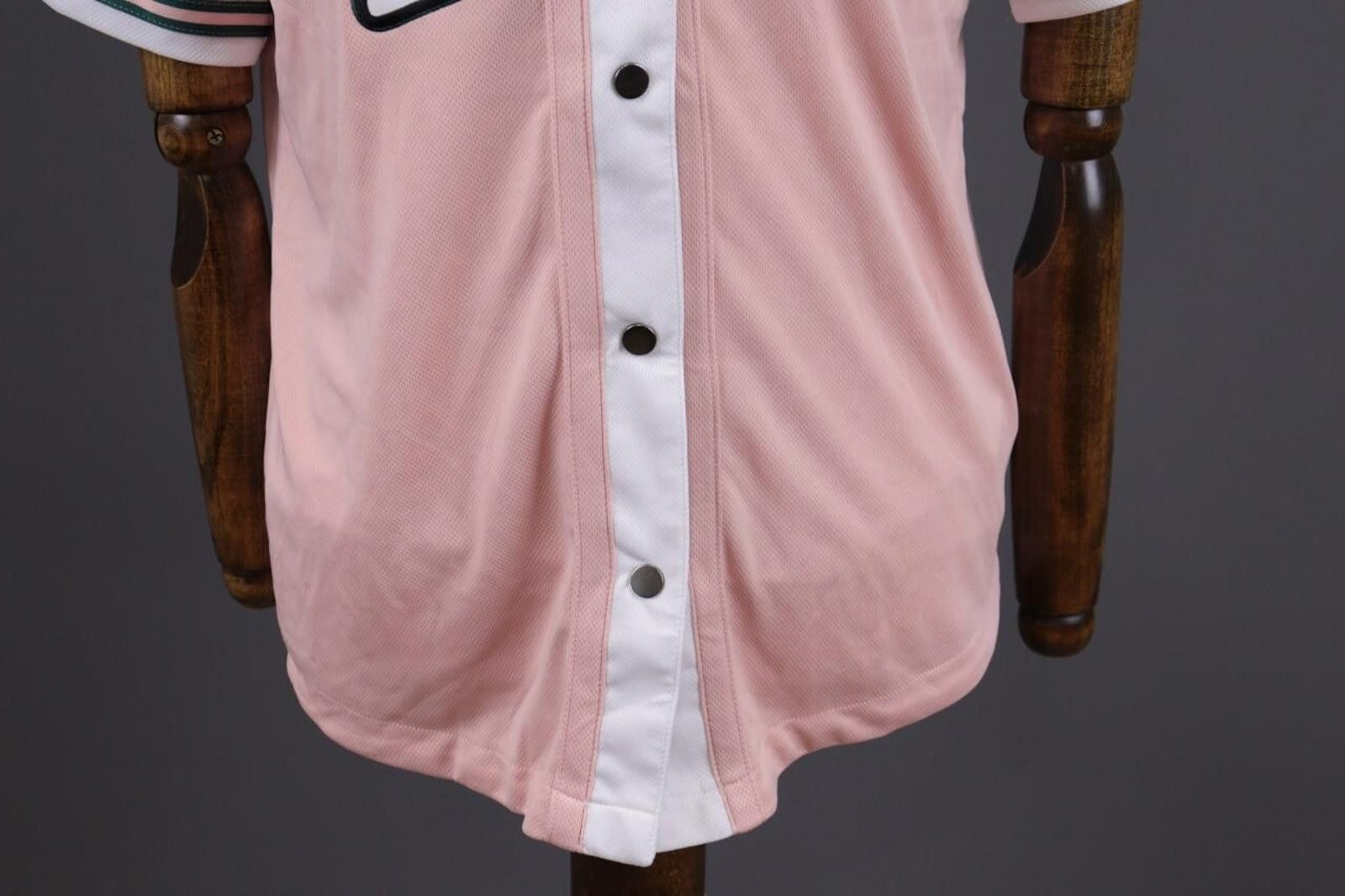 Karl Kani Karl Kani Pink Summer Embroidered This Baseball Shirt Sz L Size US L / EU 52-54 / 3 - 3 Thumbnail