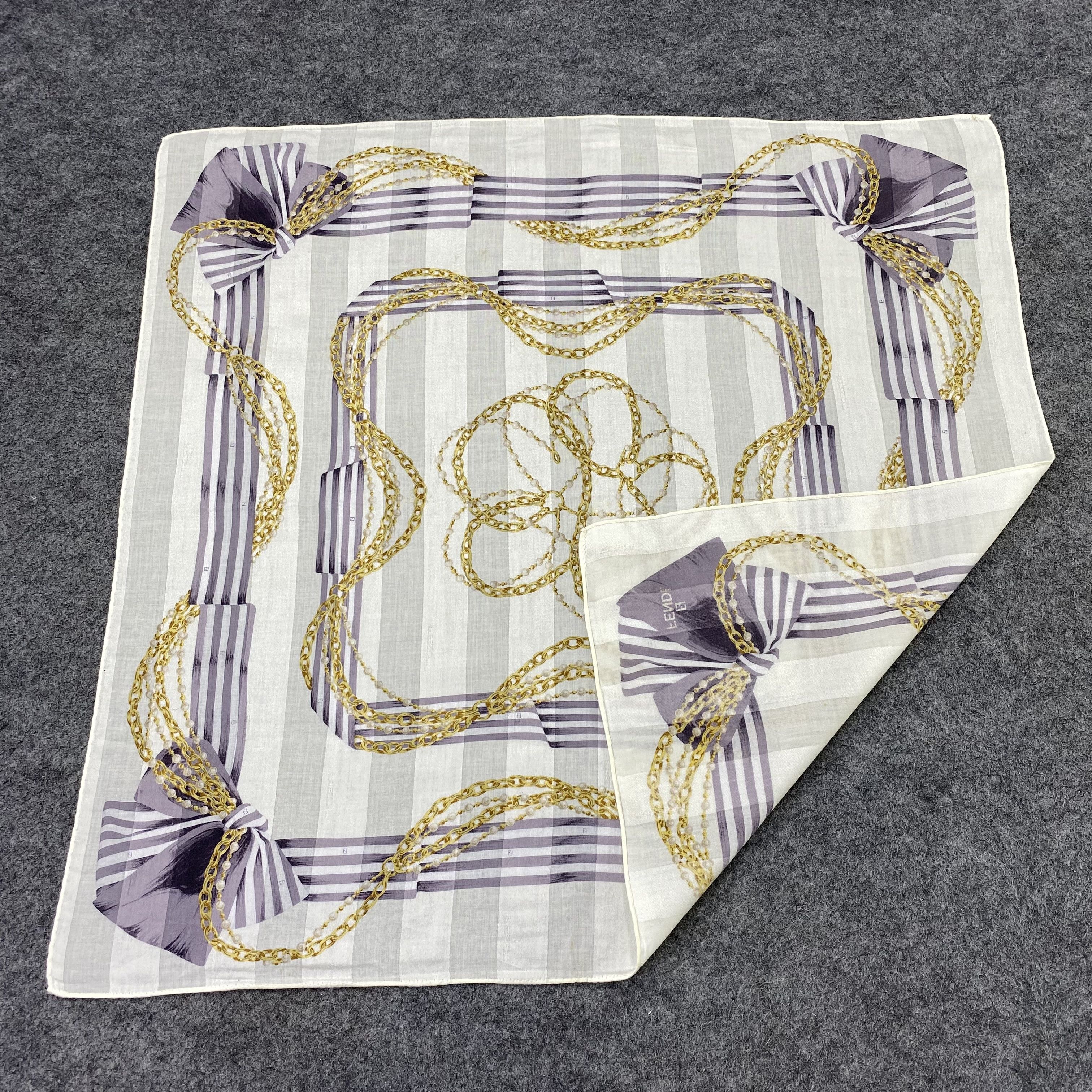 Fendi Fendi Handkerchief Neckerchief Bandana-B1781 Size ONE SIZE - 5 Thumbnail