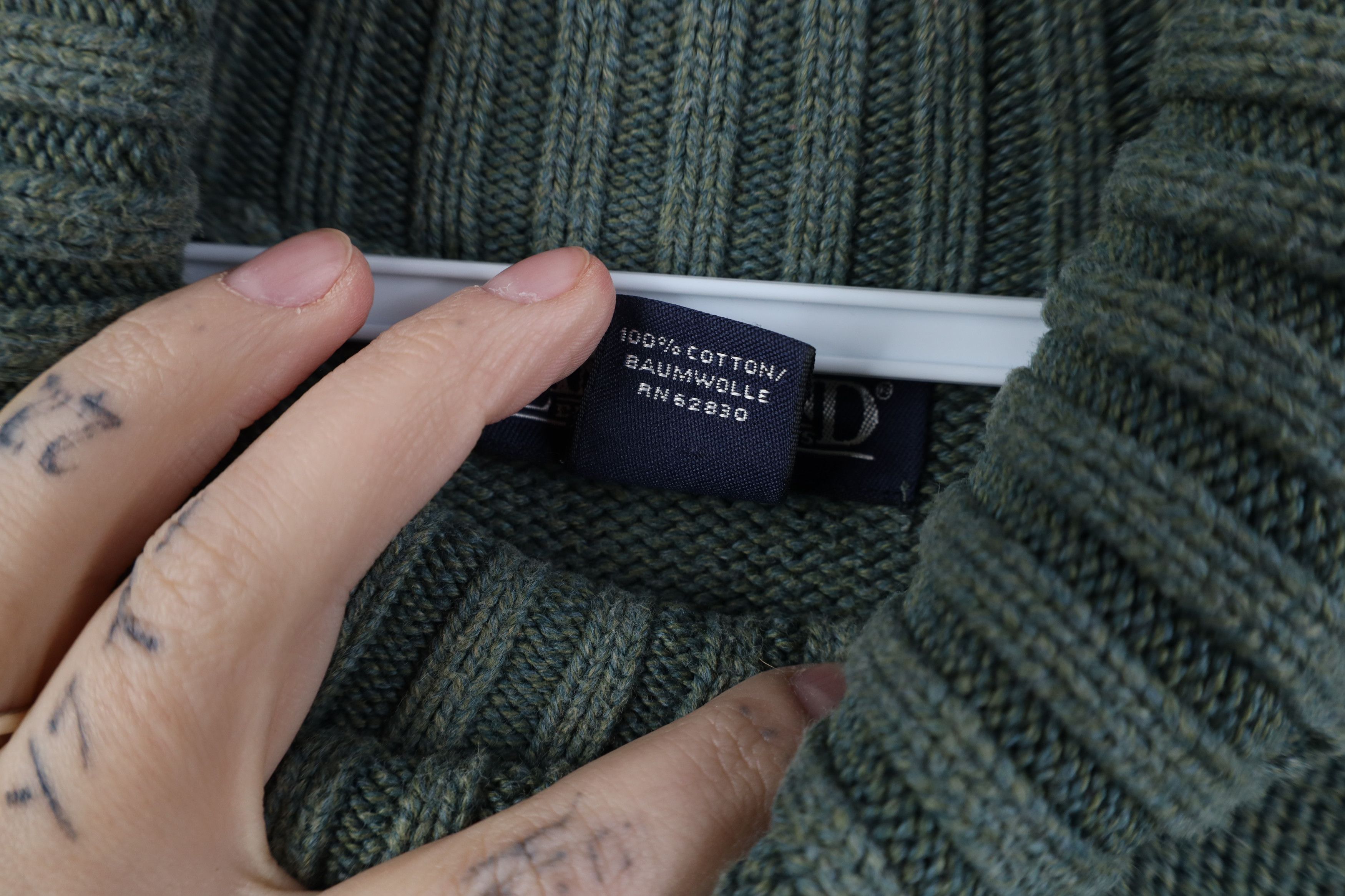 Lands' End Vintage 90s Lands End Ribbed Knit Turtleneck Sweater Japan Size XL / US 12-14 / IT 48-50 - 7 Thumbnail