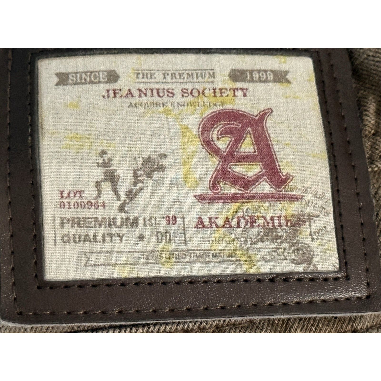 Akademiks Vtg Akademiks Jeans Mens 42x32 Brown Baggy Y2K Embroidered Size US 42 / EU 58 - 7 Thumbnail