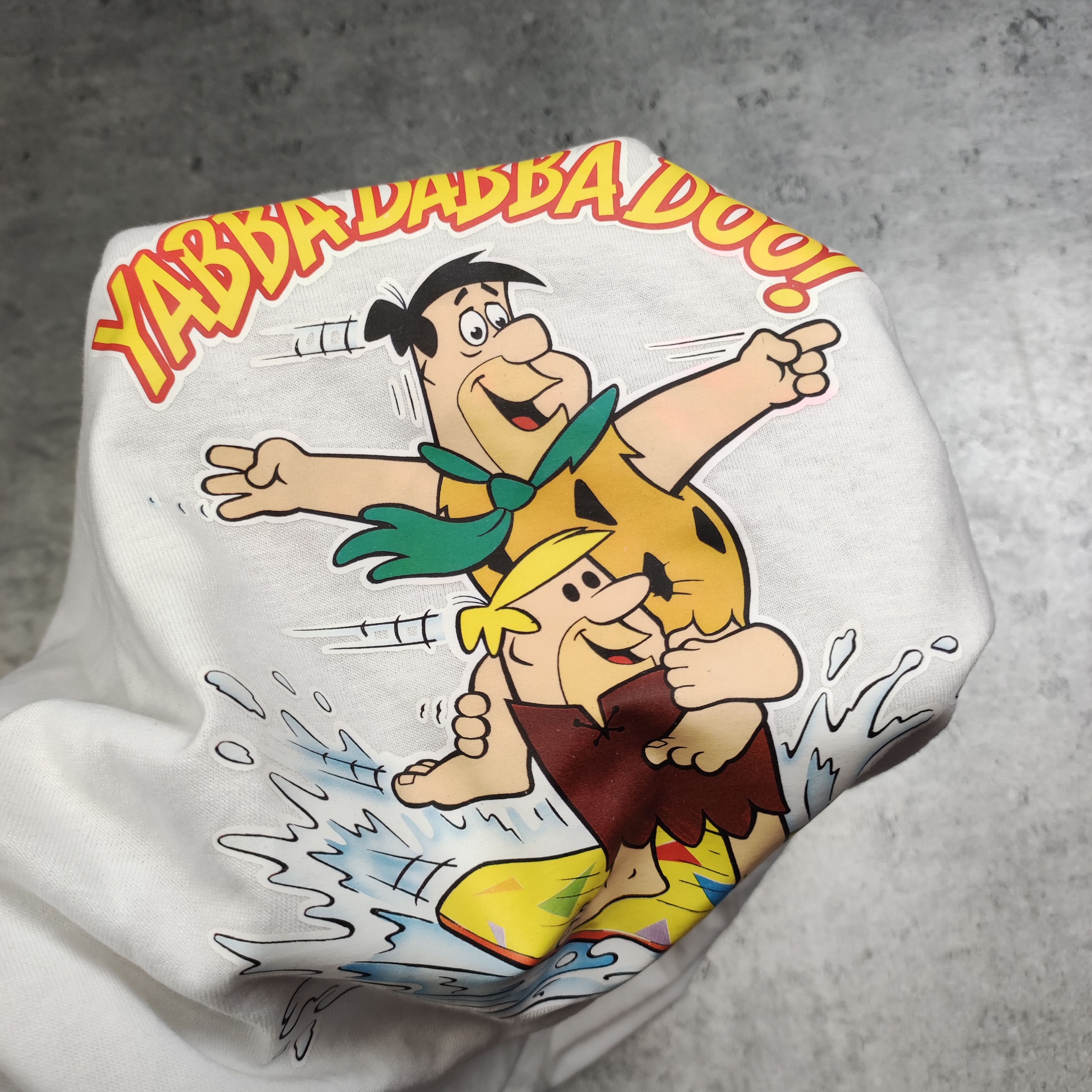 Universal Studios × Vintage RARE Vintage Hanna Barbera The Flinstones 1989 Promo Tee Size US L / EU 52-54 / 3 - 6 Thumbnail