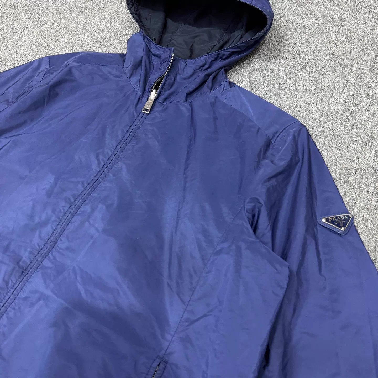 Prada PradaReversibleBlueTriangleLogoNylonJacket5495New Size US L / EU 52-54 / 3 - 3 Thumbnail