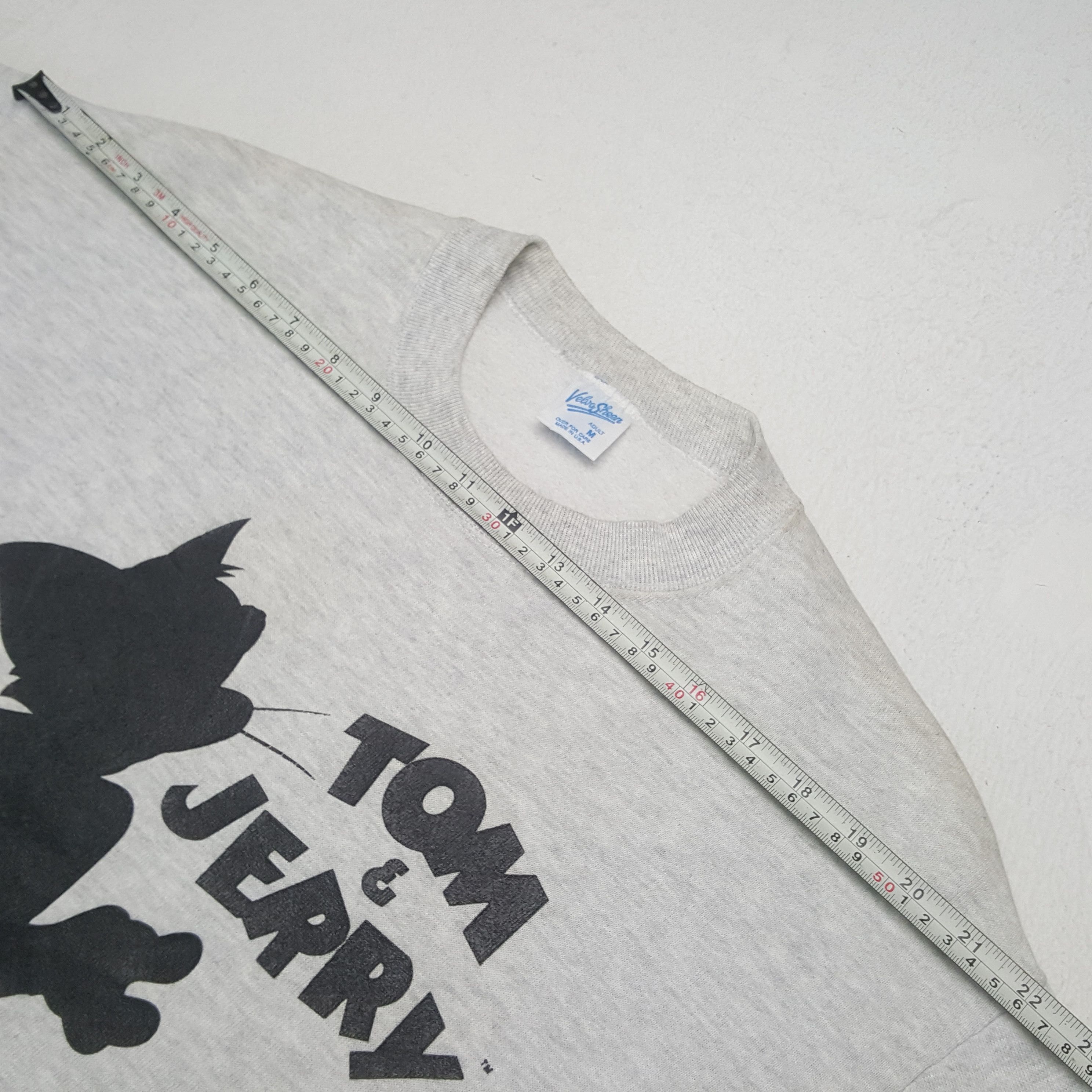 Cartoon Network × Velva Sheen × Vintage Vintage Tom & Jerry American Kids Cartoon Sweatshirt C291N12 Size US M / EU 48-50 / 2 - 7 Thumbnail