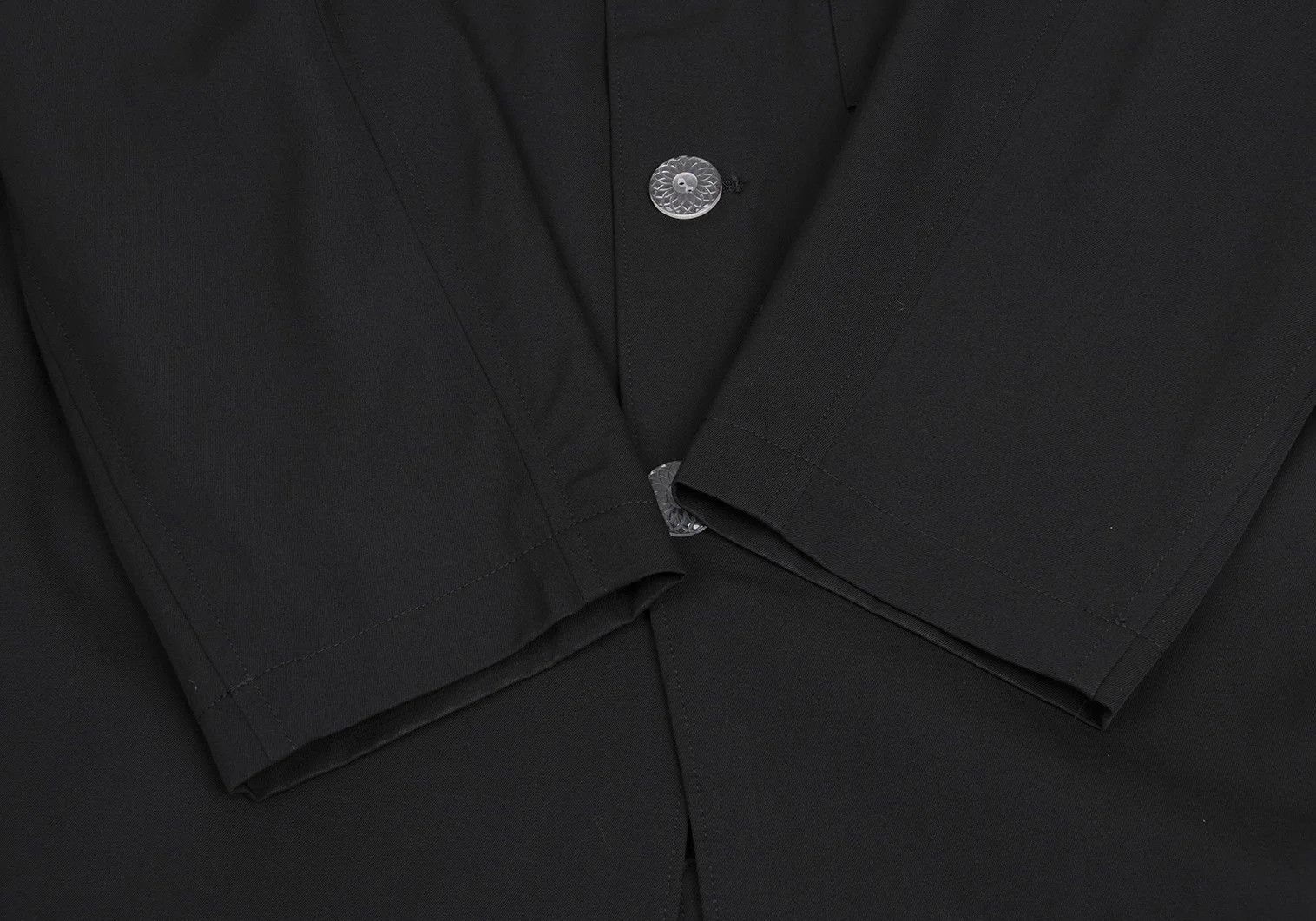 Yohji Yamamoto Yohji Yamamoto Wool Gabardine Jacket Black M Size US M / EU 48-50 / 2 - 6 Thumbnail