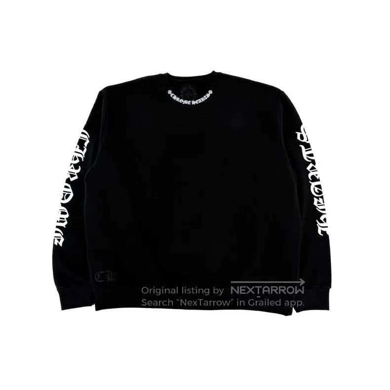 Chrome Hearts CHROME HEARTS Size M Black letter sweater Size US M / EU 48-50 / 2 - 1 Thumbnail