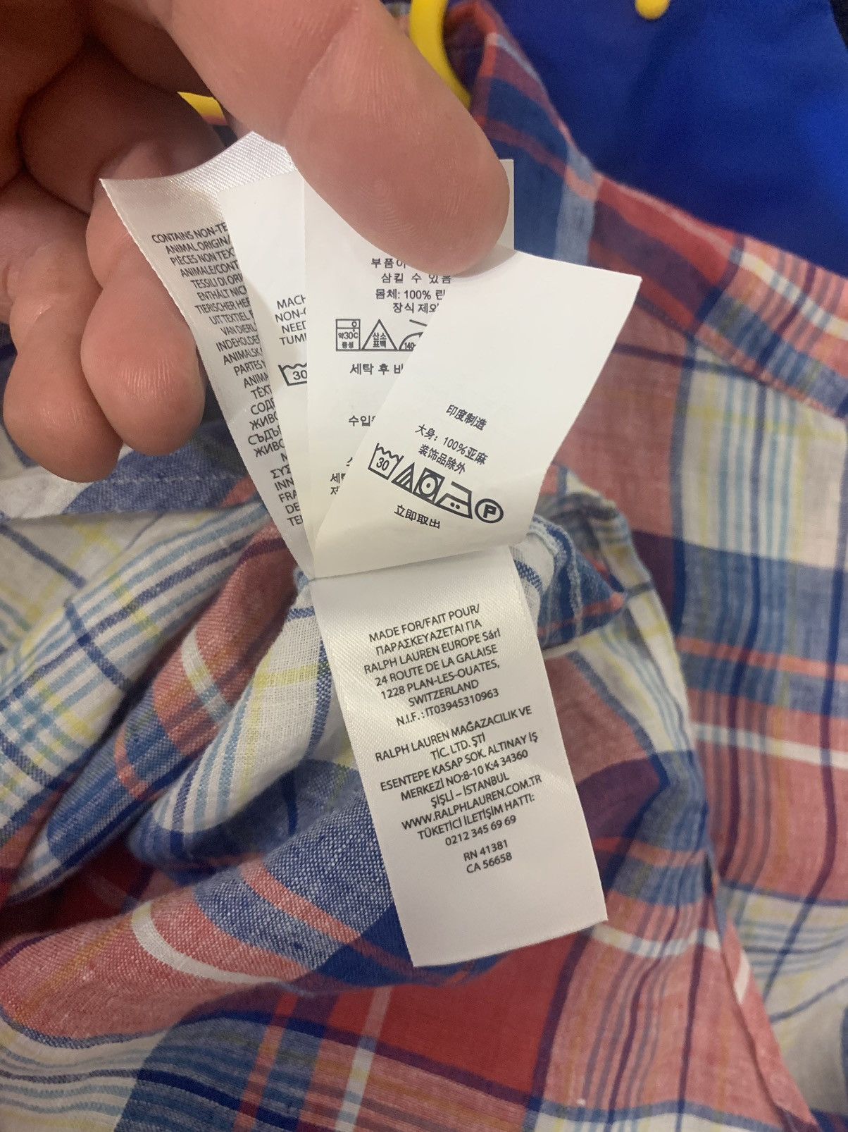 Polo Ralph Lauren Polo Ralph Lauren Relaxed Fir Plaid Multicolor Linen Shirt Size US XL / EU 56 / 4 - 9 Thumbnail
