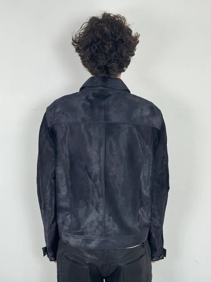 Brioni Brioni Dark Black Pony Hair Leather Jacket Size US L / EU 52-54 / 3 - 3 Thumbnail