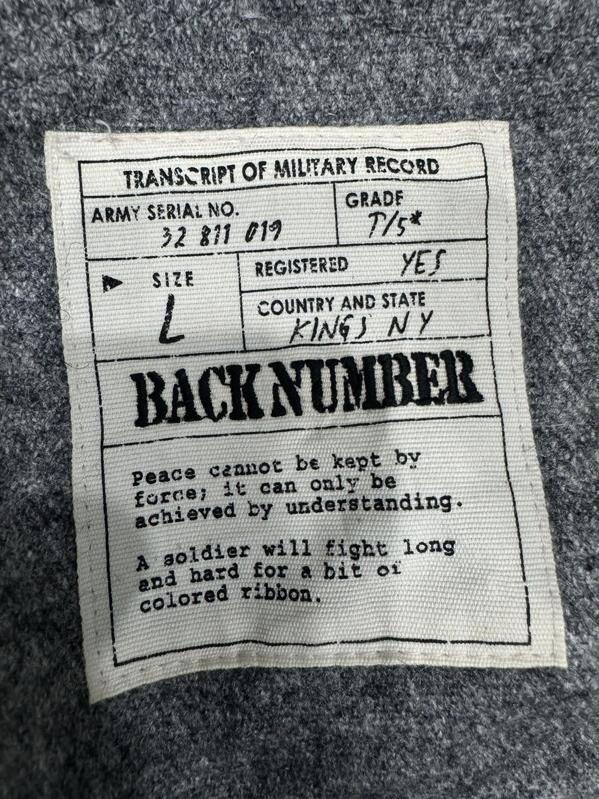 Japanese Brand × Vintage BACK NUMBER Surplus Military Jacket Size US L / EU 52-54 / 3 - 10 Thumbnail