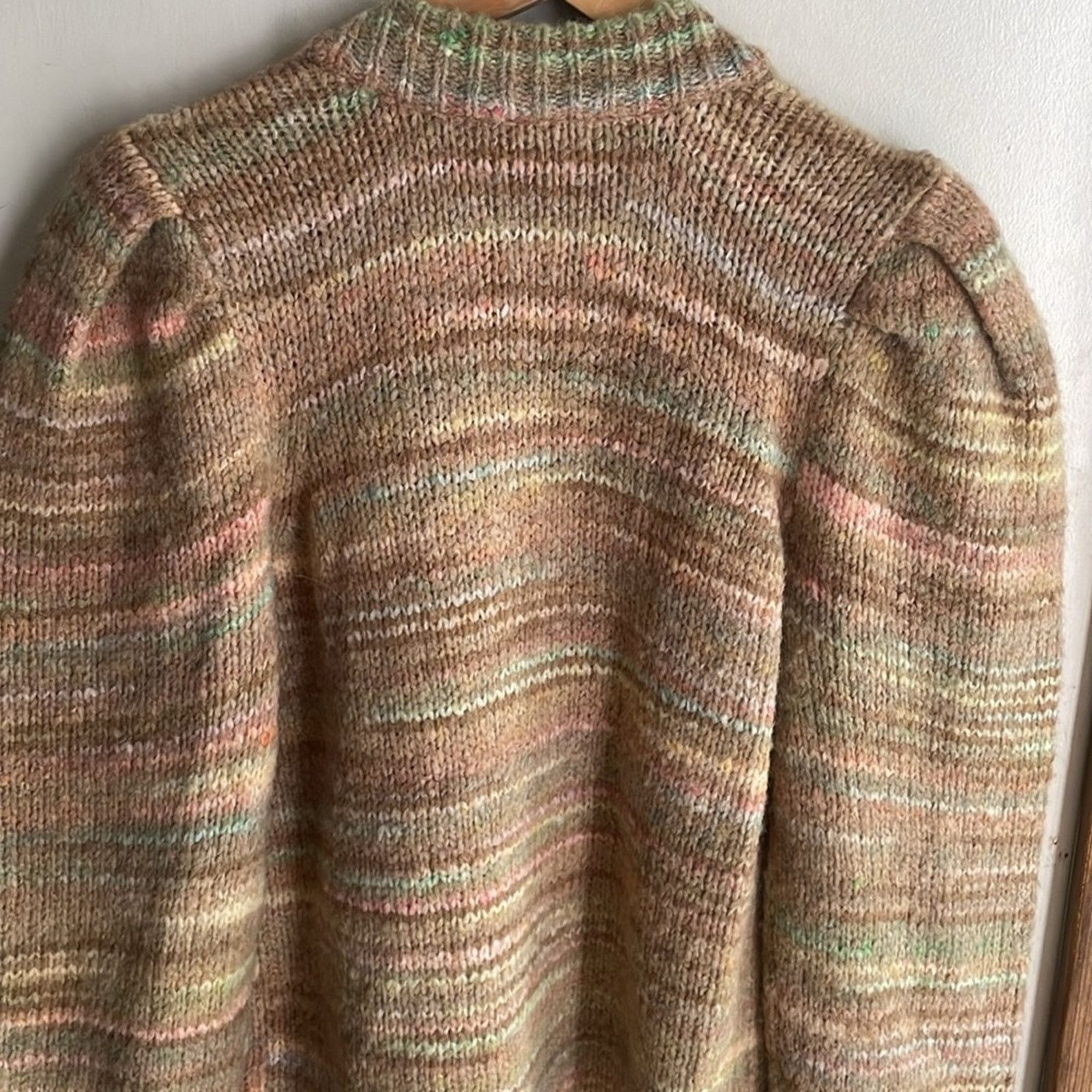 LoveShackFancy LOVESHACKFANCY Wilford Boyfriend Cardigan Harvest Oat Size XS / US 0-2 / IT 36-38 - 8 Thumbnail