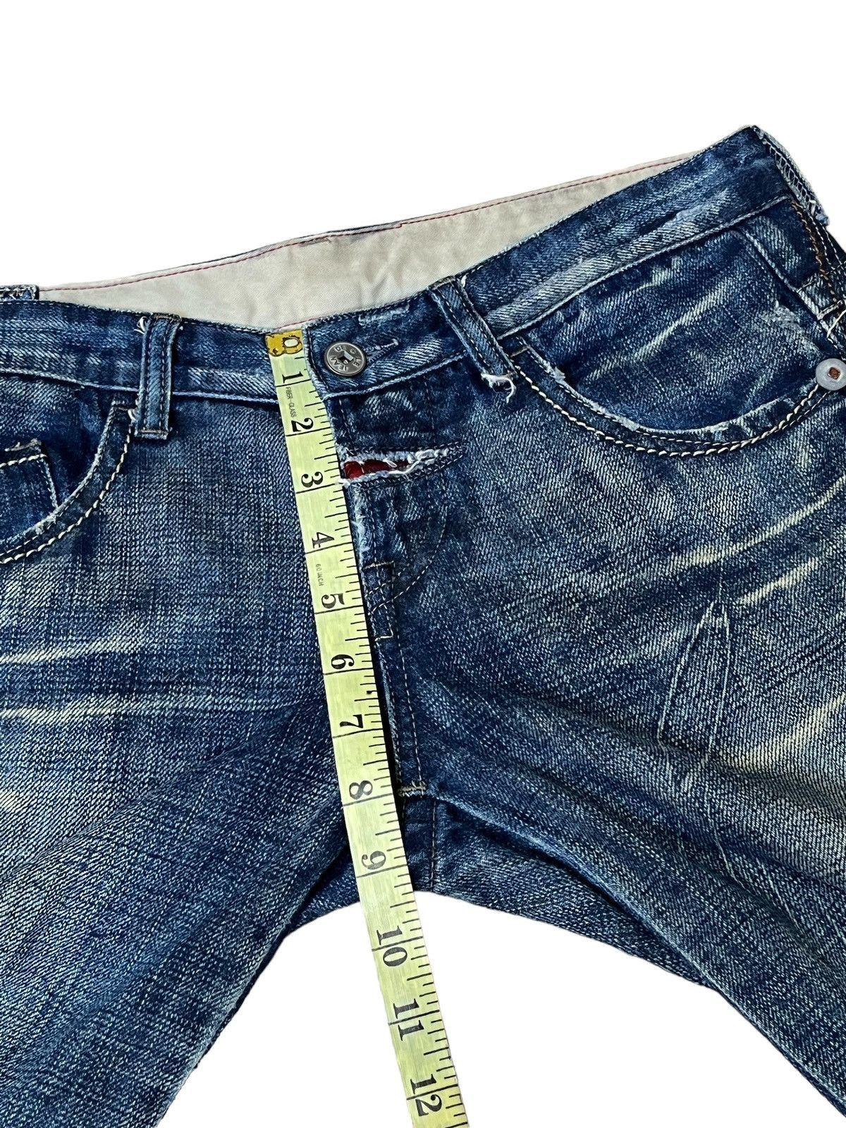 Marithe + Francois Girbaud SICK🔥MARITHE FRANCOIS GIRBAUD LOW RISE SHORT DENIM PANT Size US 32 / EU 48 - 18 Thumbnail