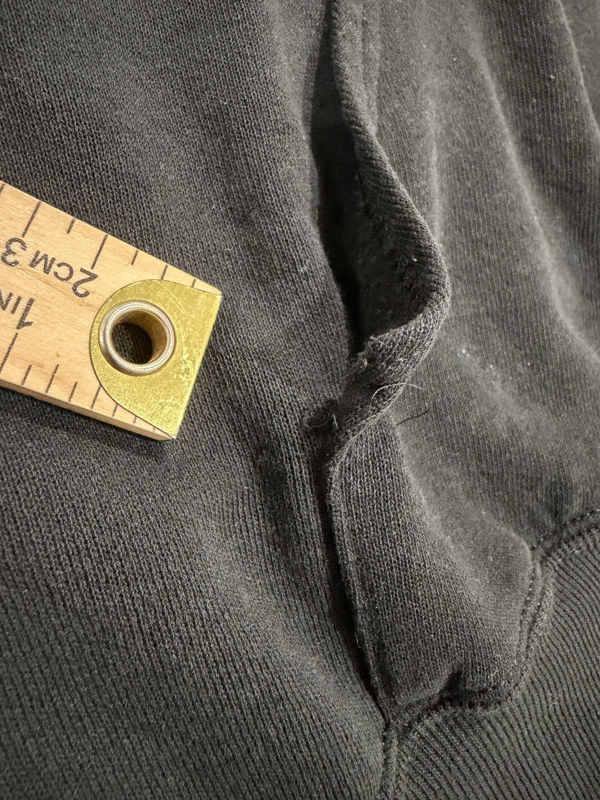 Jerzees Vintage 90s Jerzees Activewear Faded Black Blank Hoodie Size US XXL / EU 58 / 5 - 9 Thumbnail