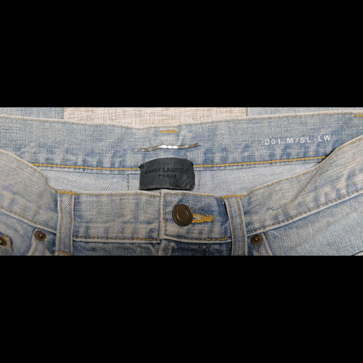 Saint Laurent Paris Saint Laurent Paris 13SS D01 Faded Washed Denim Size US 30 / EU 46 - 4 Thumbnail
