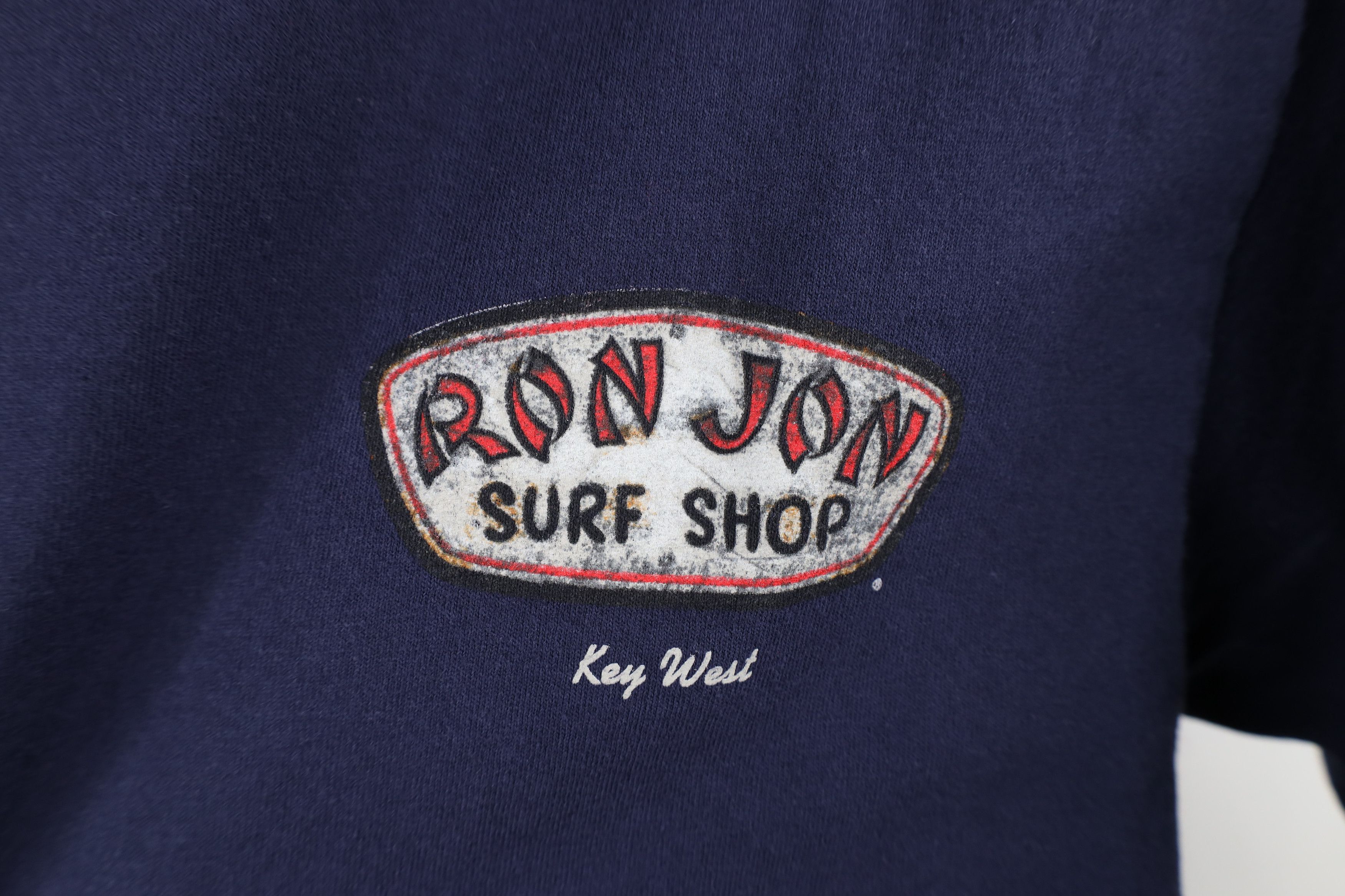 Vintage Vintage Ron Jon Surf Shop Key West Surfing T-Shirt Navy Blue Size US M / EU 48-50 / 2 - 4 Thumbnail