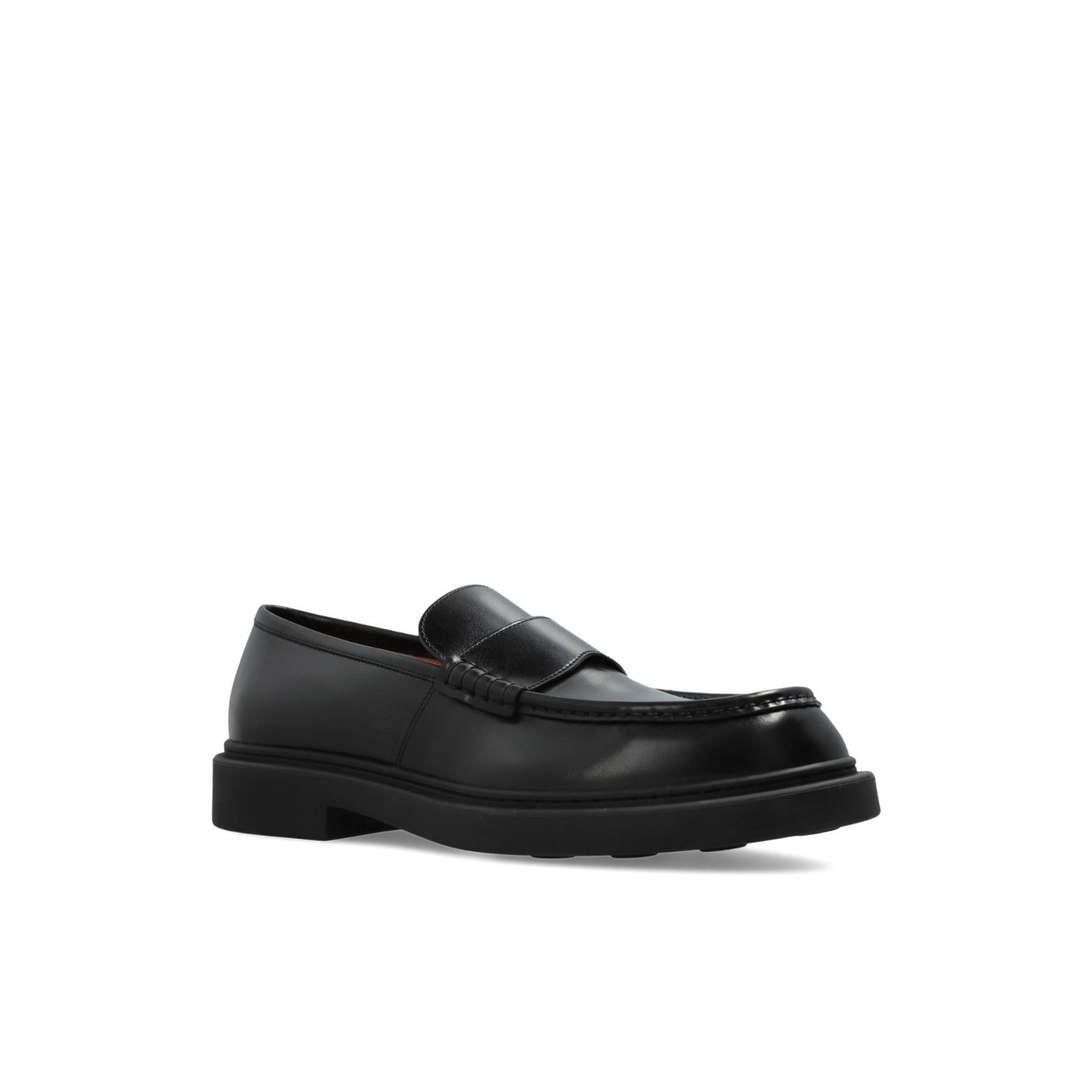 Jil Sander JIL SANDER Black Leather Loafers New & Authentic (Men's size Size US 7 / EU 40 - 2 Thumbnail