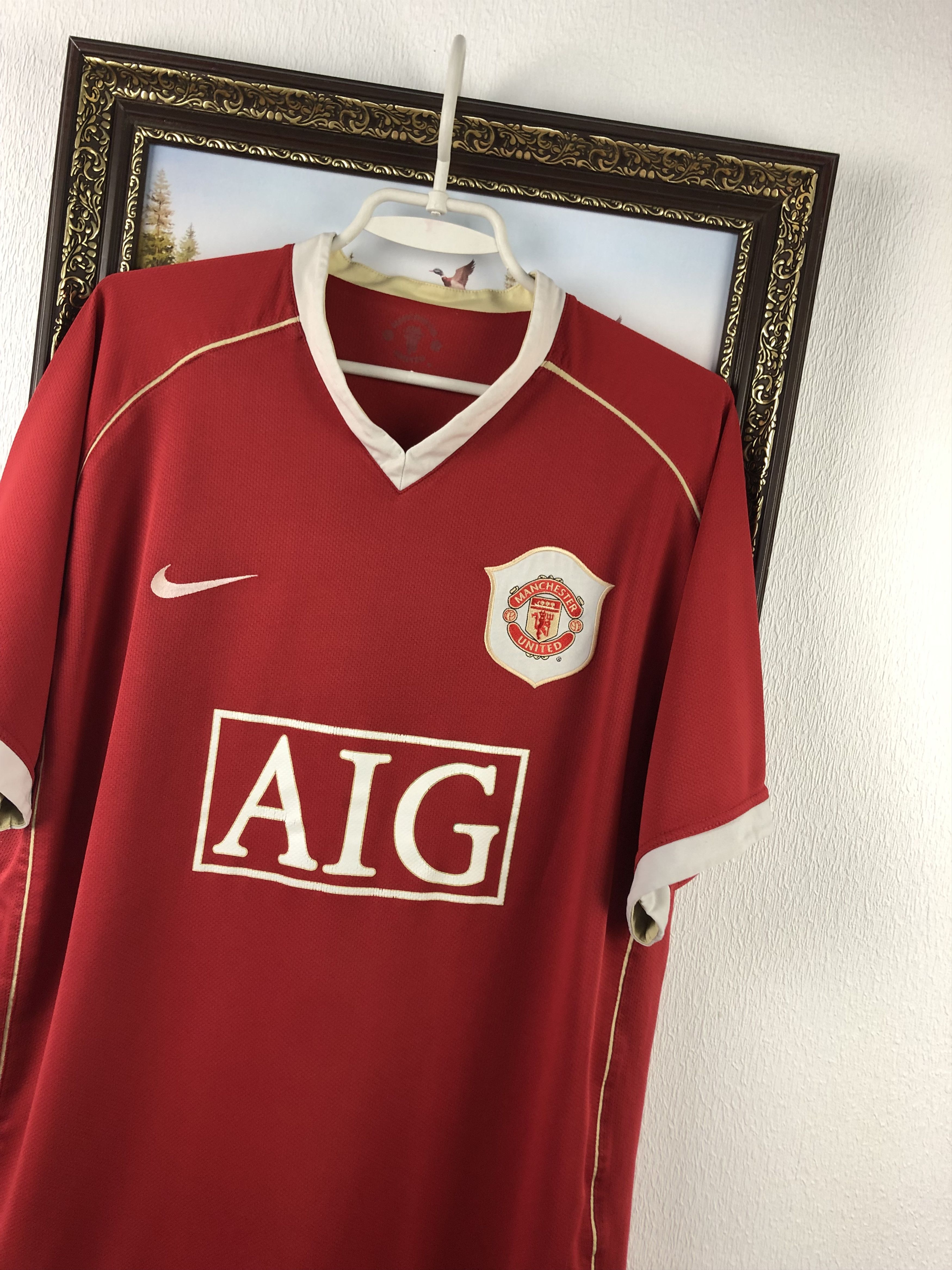 Nike Manchester United football shirt 2006 Soccer Nike Jersey Size US XL / EU 56 / 4 - 4 Thumbnail