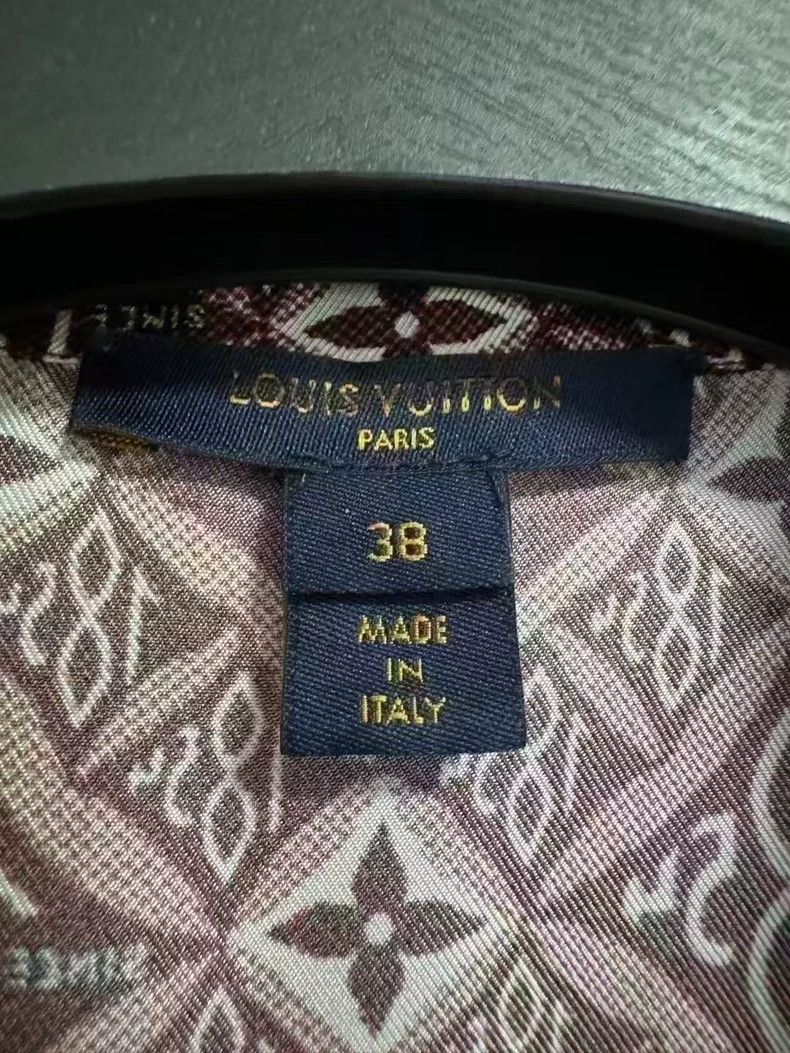 Louis Vuitton Louis Vuitton size 38 Burgundy Long Sleeve Shirt with Full Size US M / EU 48-50 / 2 - 3 Thumbnail