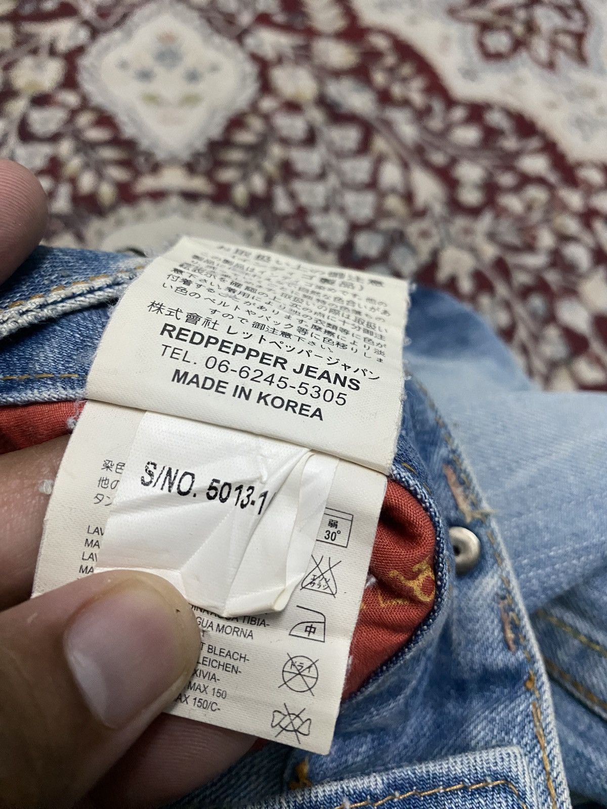 Japanese Brand Red peppers flare jeans Size US 32 / EU 48 - 20 Thumbnail