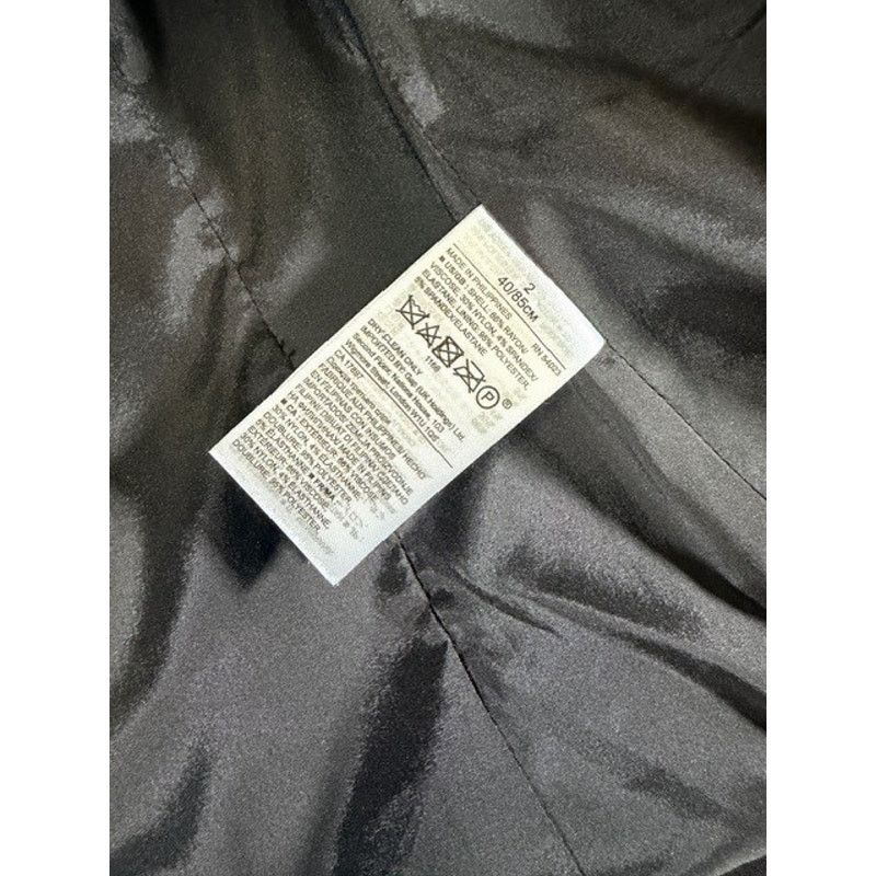 Banana Republic Banana Republic Blazer Jacket Size 2 Black Cropped Women Size XS / US 0-2 / IT 36-38 - 4 Thumbnail