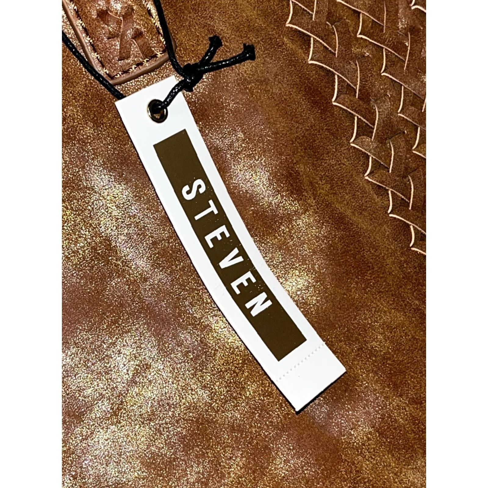 Steve Madden Steve Madden Shay Bucket Tote Large Tan Fringe Leather Trim NWT MSRP 5 Size ONE SIZE - 7 Thumbnail
