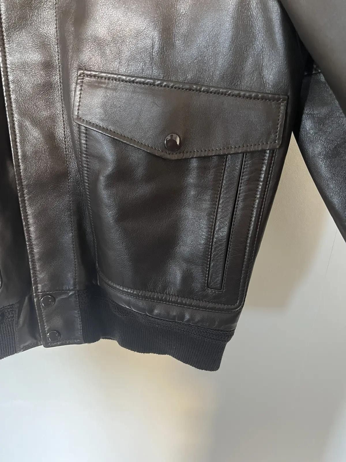 Celine × Hedi Slimane Celine × Hedi Slimane Shearling Collar Leather Jacket Size US M / EU 48-50 / 2 - 5 Thumbnail