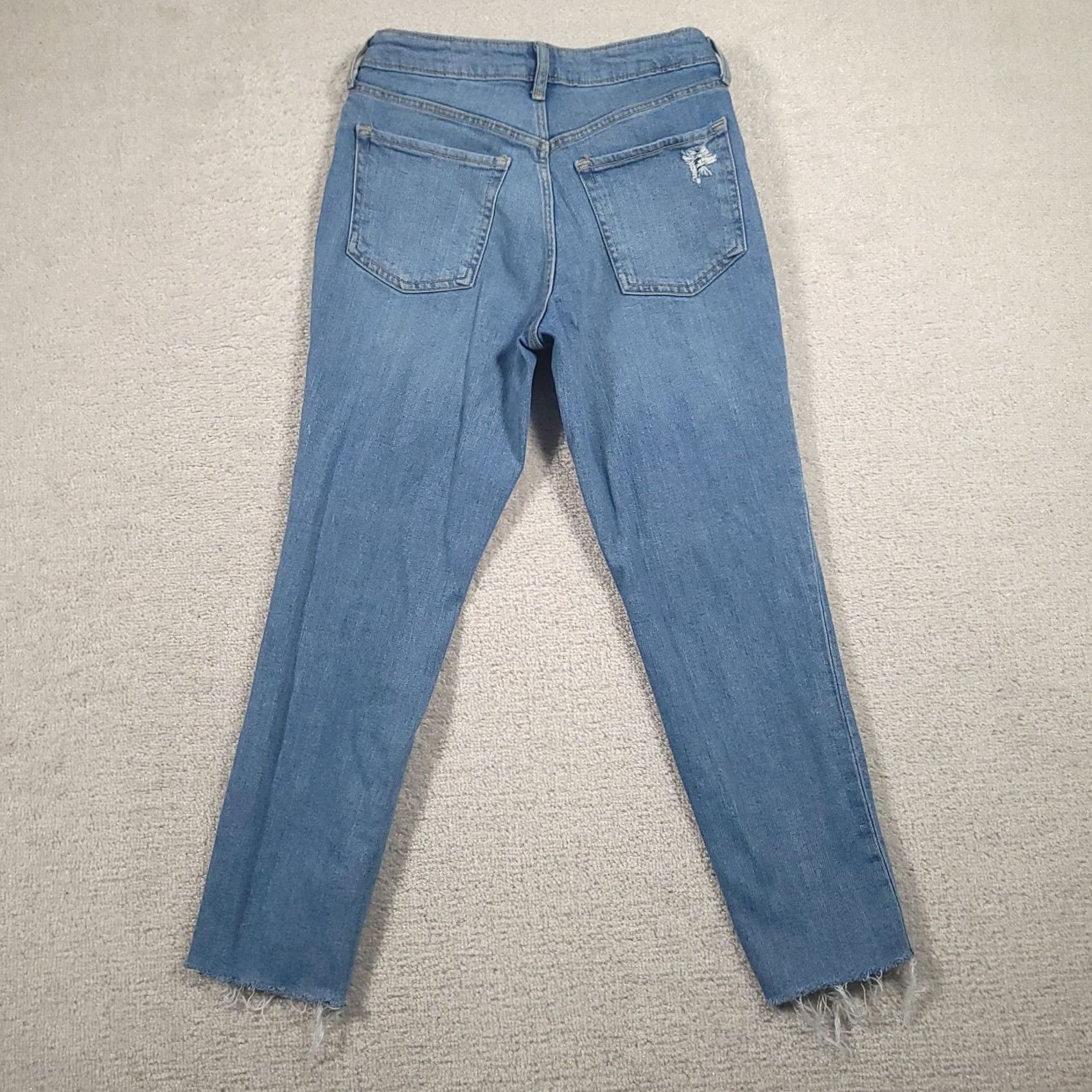 Old Navy Old Navy Women O.G. Straight Blue Secret Smooth Pockets High-Rise Jeans Size 6 Size 28" / US 6 / IT 42 - 7 Thumbnail