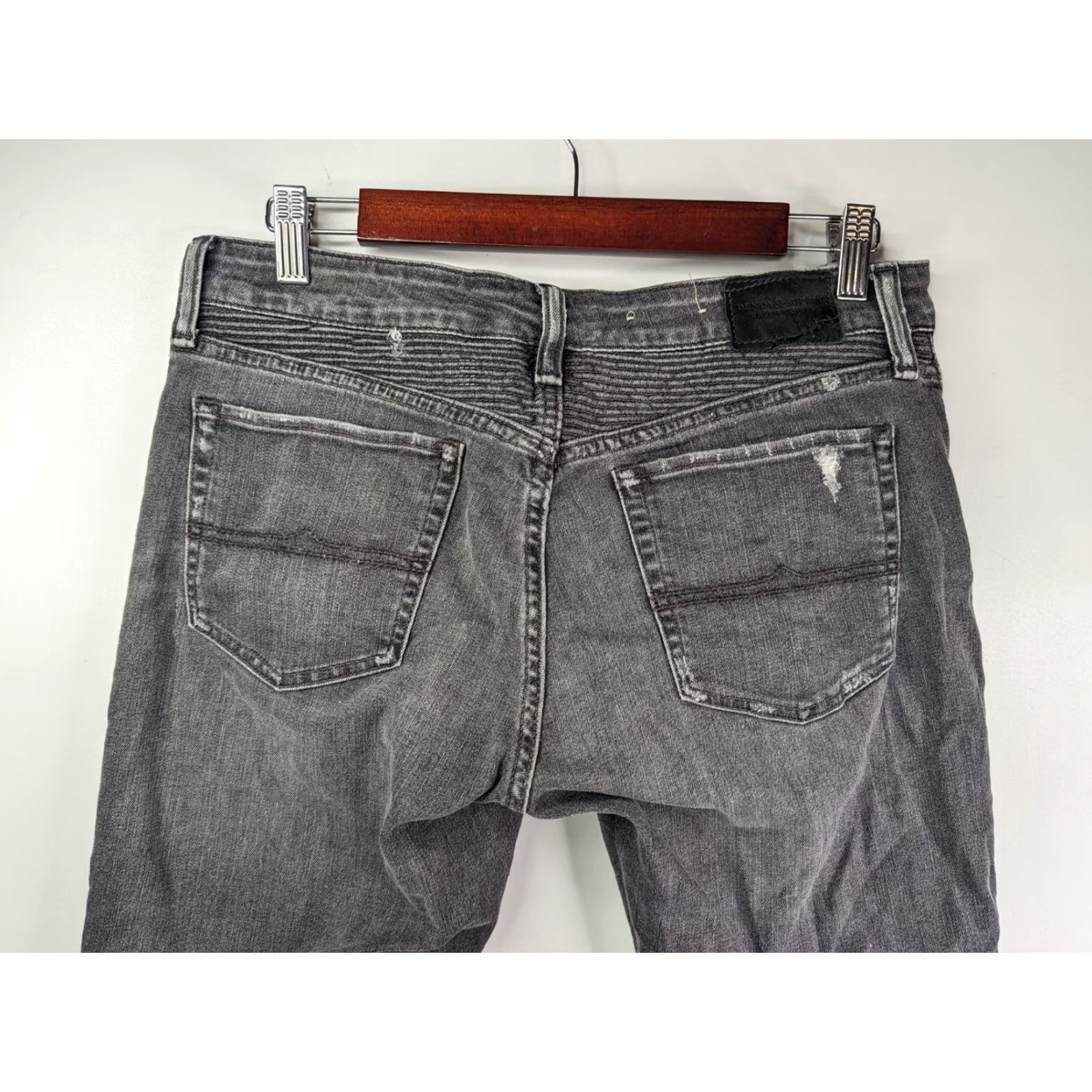 Ralph Lauren VINTAGE Denim & Supply Ralph Lauren Distress Hutton Moto Biker Morgan Crop Skinny Jeans Denim & Supply Ralph Lauren Size 24" / US 00 / IT 34 - 6 Thumbnail
