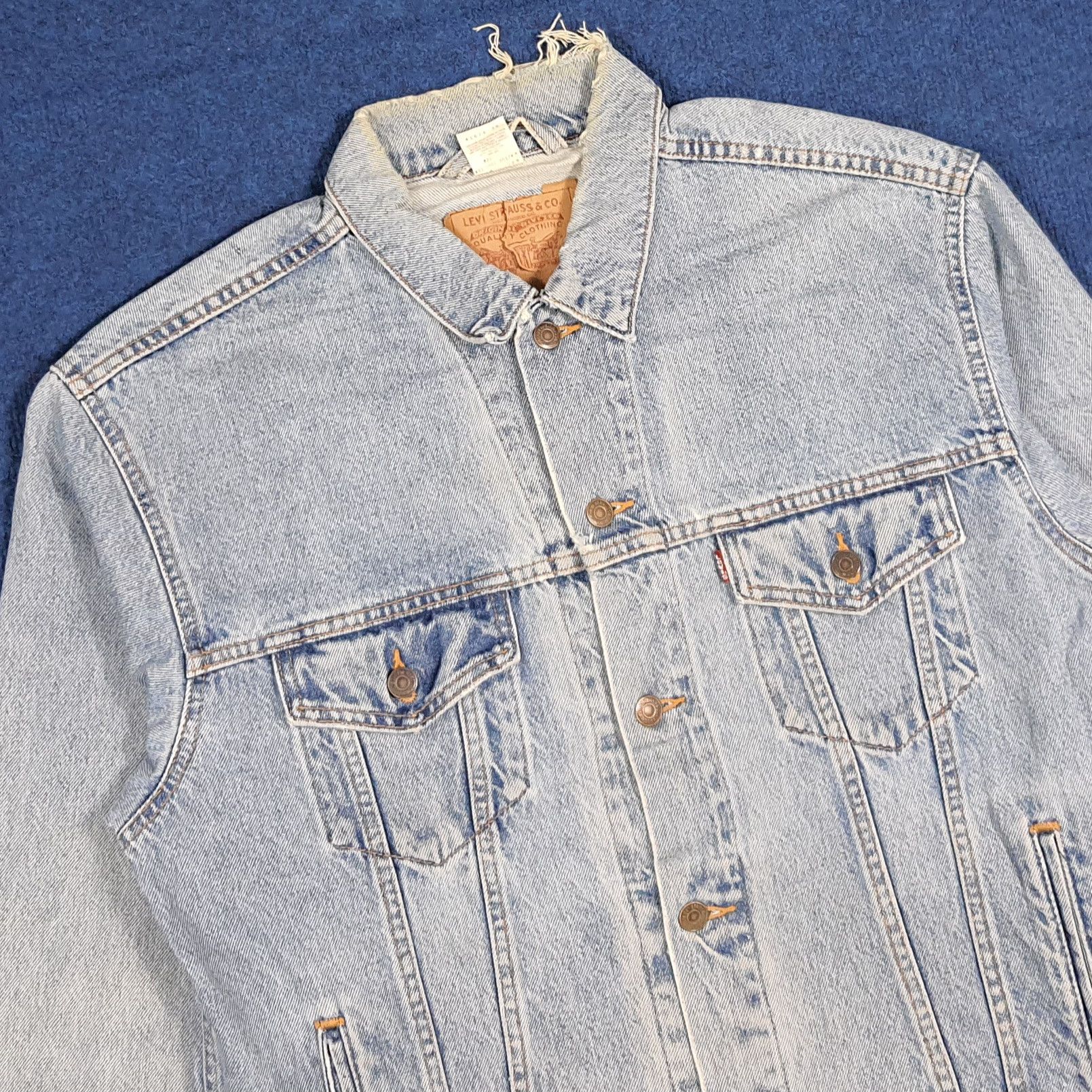 Levi's Vintage 90s Levi’s Denim Jacket Custom Jamiroquai C281N5 Size US L / EU 52-54 / 3 - 4 Thumbnail