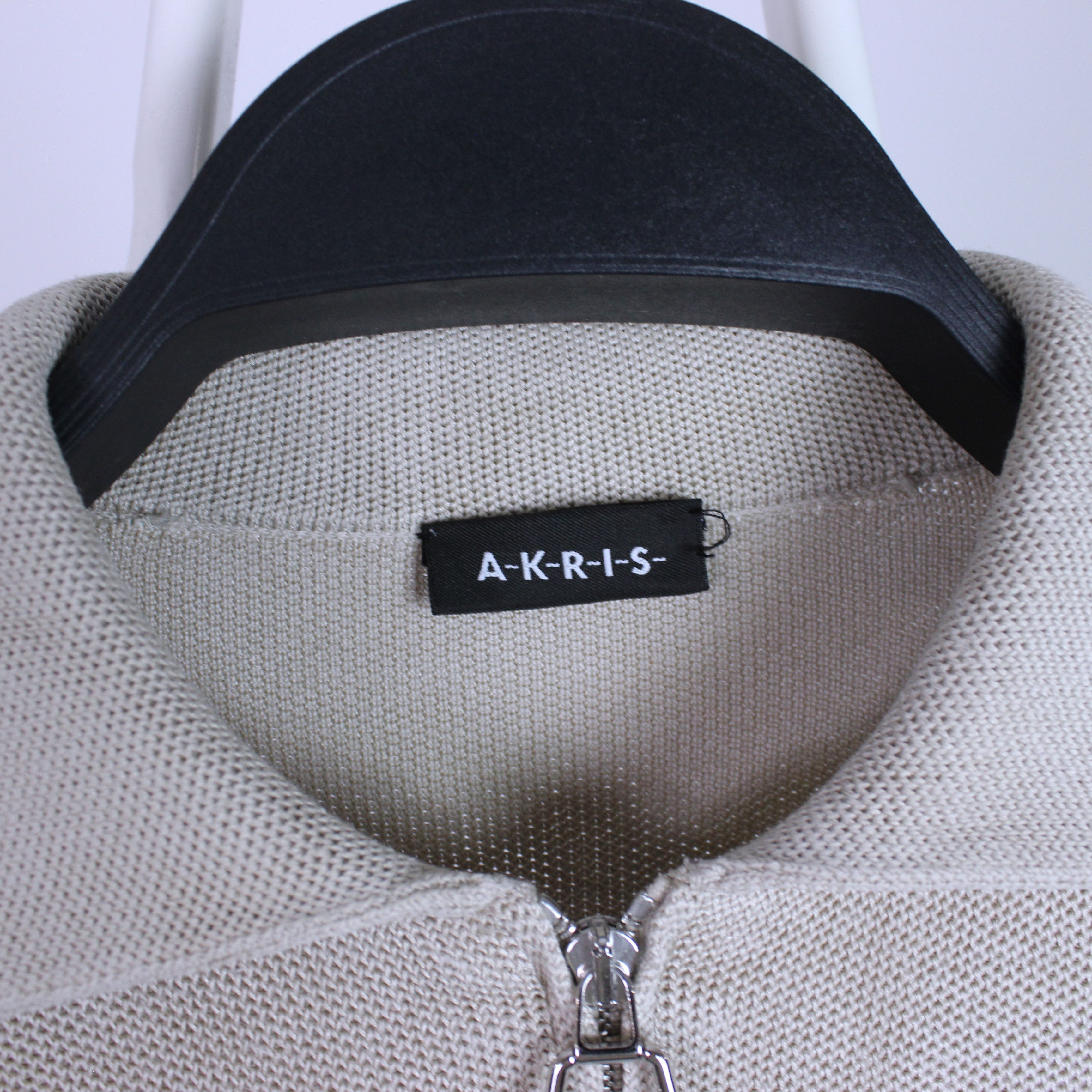 Akris Akris women full zip light sweatshirt S M cream silk RIRI Size S / US 4 / IT 40 - 5 Thumbnail