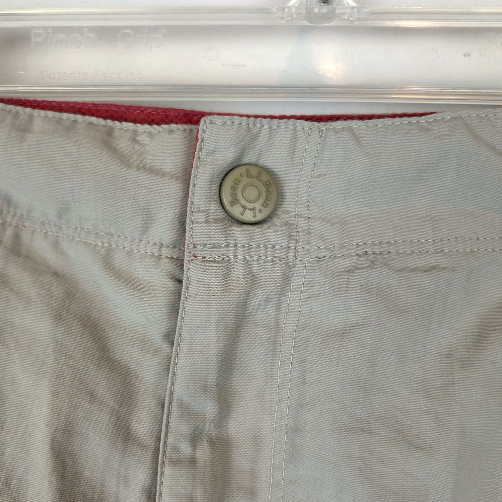 Vintage LL Bean Skirt Womens Mini Khaki Nylon Pockets Casual Active 20 Reg 0GVT5 Size 34" / US 12 / IT 48 - 5 Thumbnail
