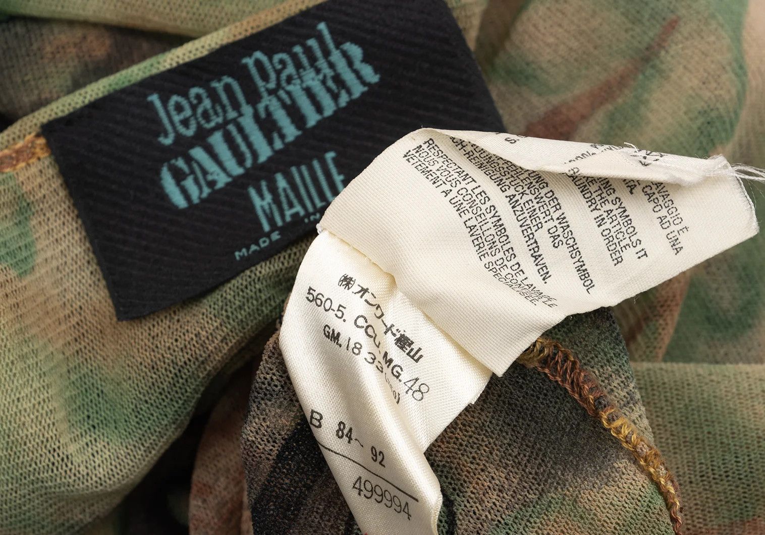 Jean Paul Gaultier Multi Logo Print Power Net Top size 48 Size US M / EU 48-50 / 2 - 15 Thumbnail
