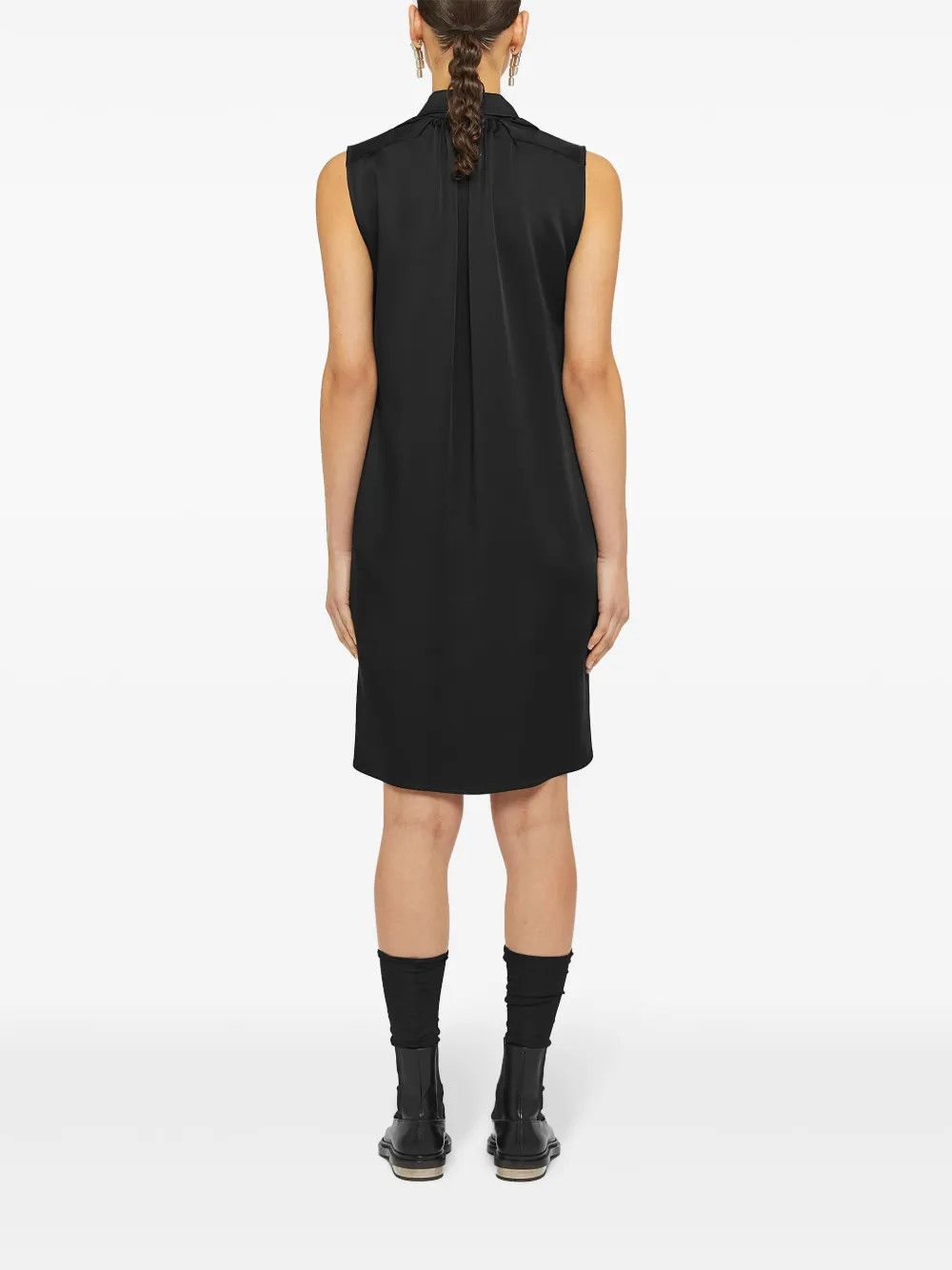 Jil Sander o1w1db10825 Dress in Black Size L / US 10 / IT 46 - 3 Thumbnail