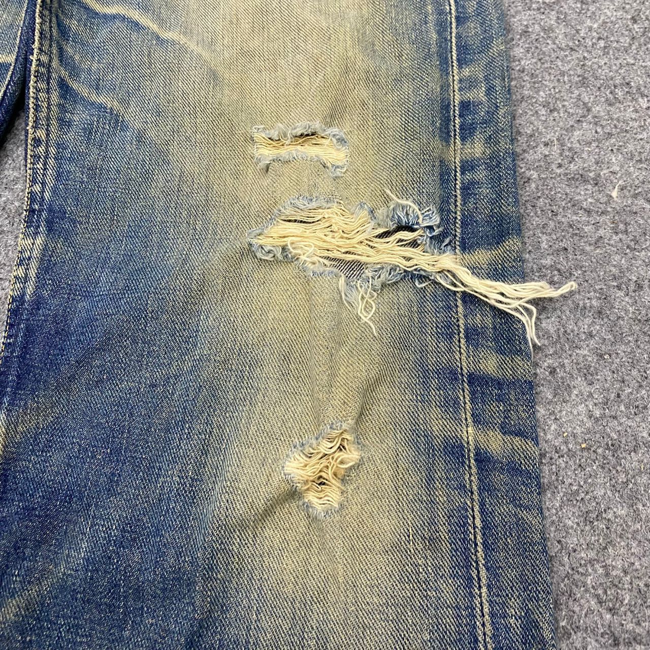 Evisu 💥Best Offer💥Vintage Evis Cowboy Selvegde Distressed Denim Size US 31 - 9 Thumbnail
