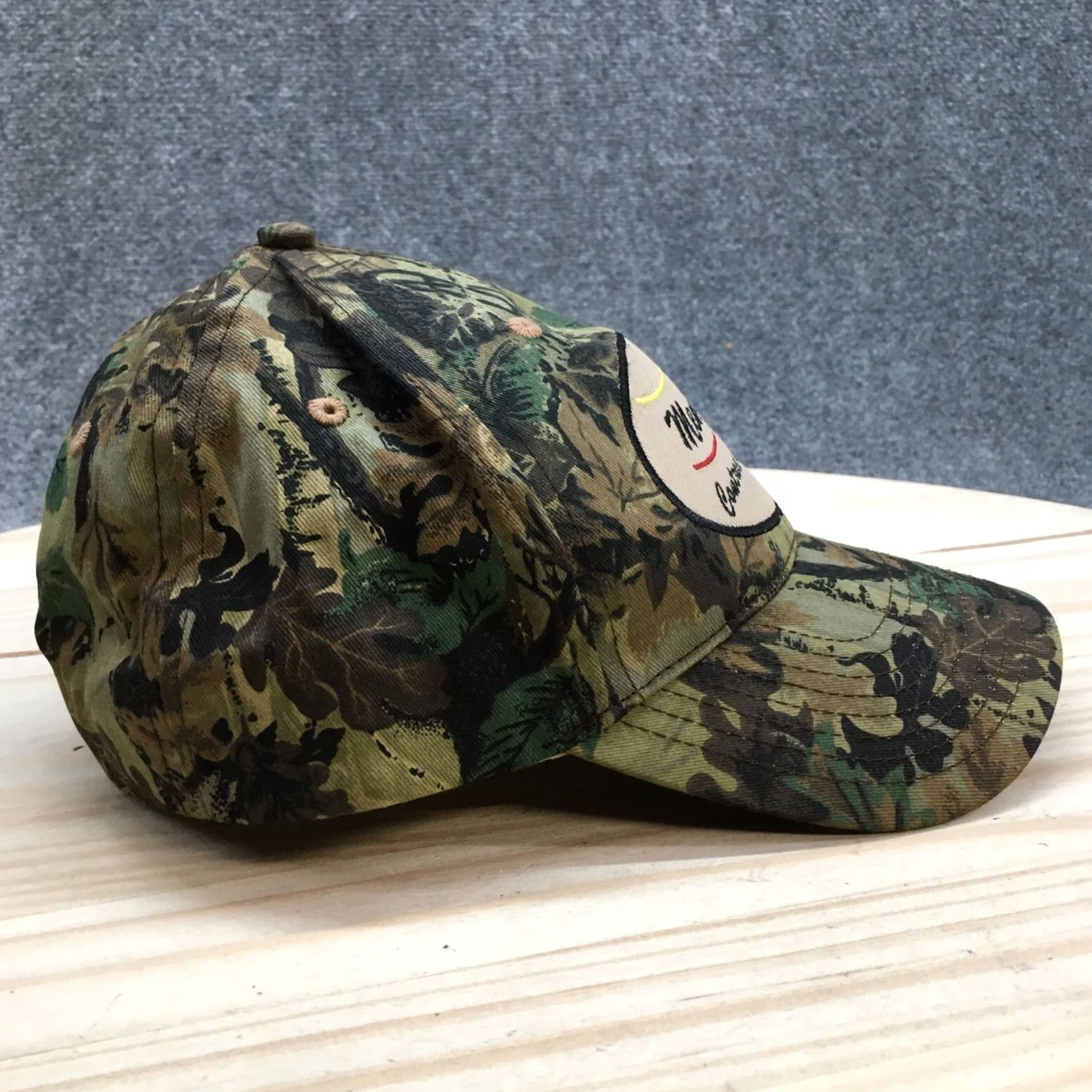 Vintage Menards Camouflage Baseball Cap Hat Mens One Size Green Camo Cotton Adjustable Size ONE SIZE - 5 Thumbnail