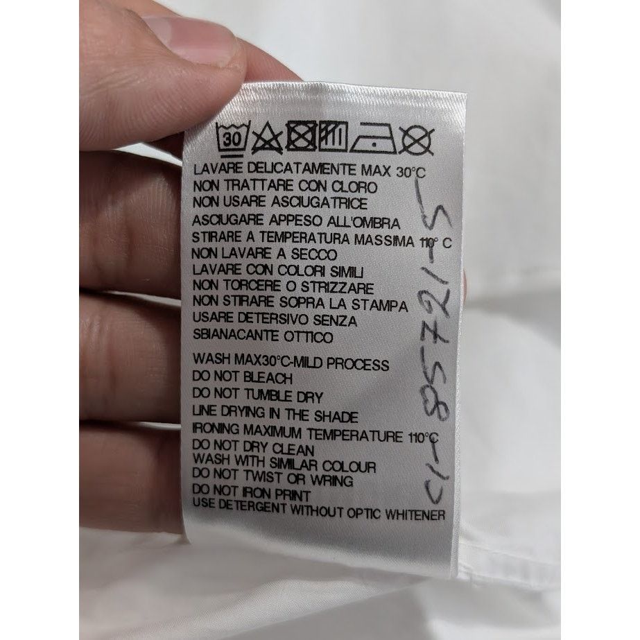 Raf Simons o1rshd1 Americano Bicolor Shirt With Embroidery White/Black Size US L / EU 52-54 / 3 - 19 Thumbnail
