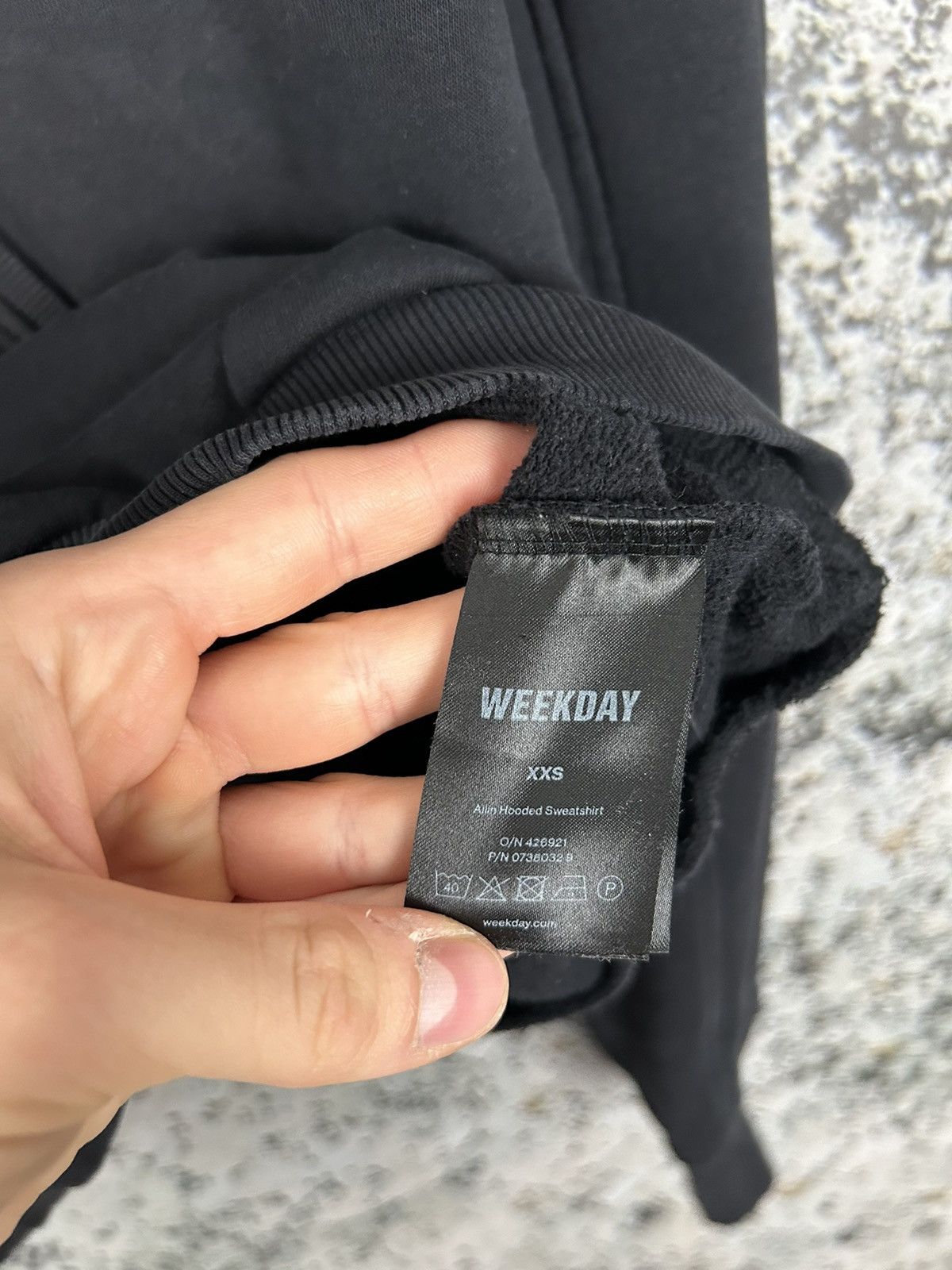 Weekday Weekday Hooded Sweatshirt Hype Streetwear Baggy Boxy Size US XXS / EU 40 - 5 Thumbnail