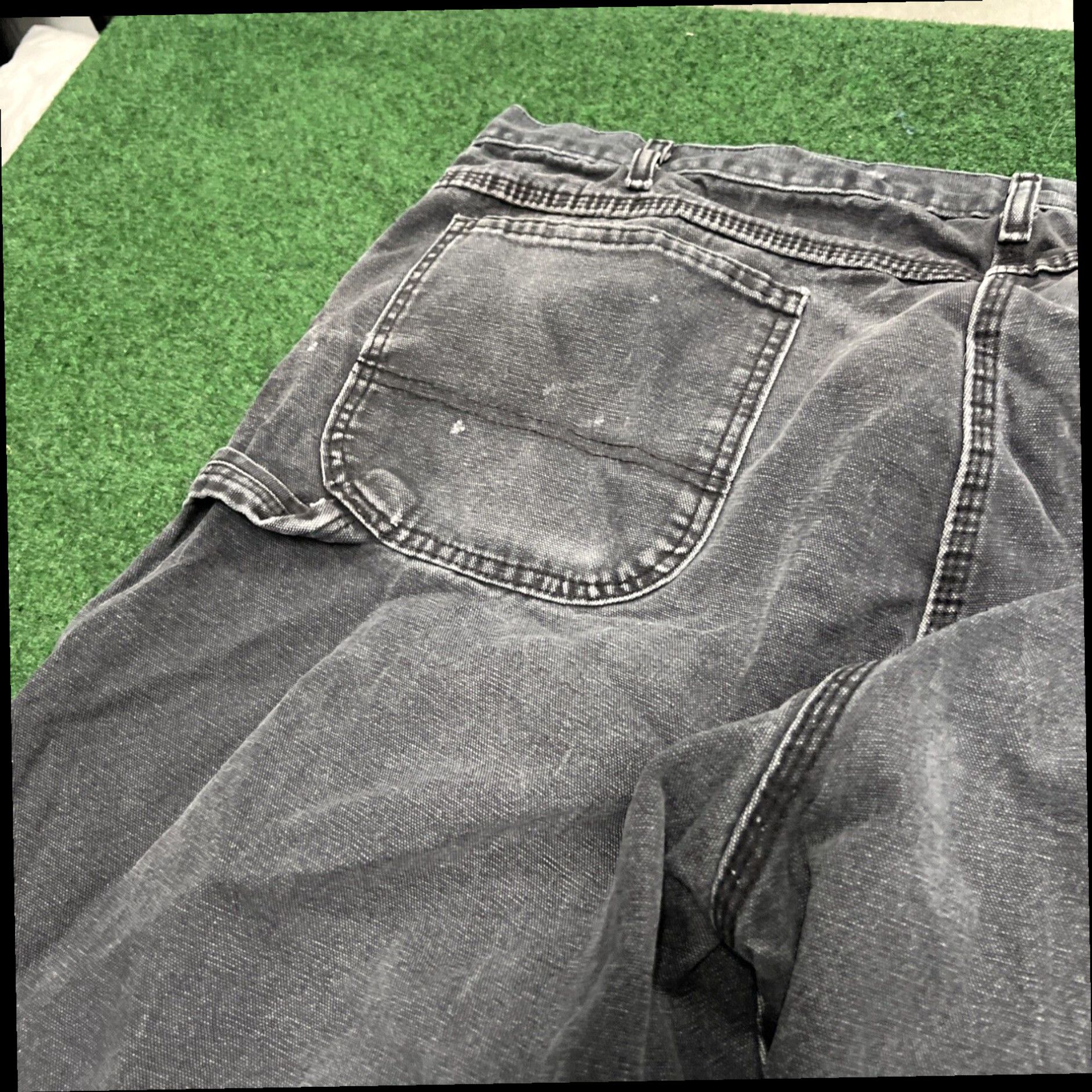 Dickies Dickies Carpenter Pants 44x27 Black Canvas Workwear Straight Leg Size US 44 / EU 60 - 6 Thumbnail
