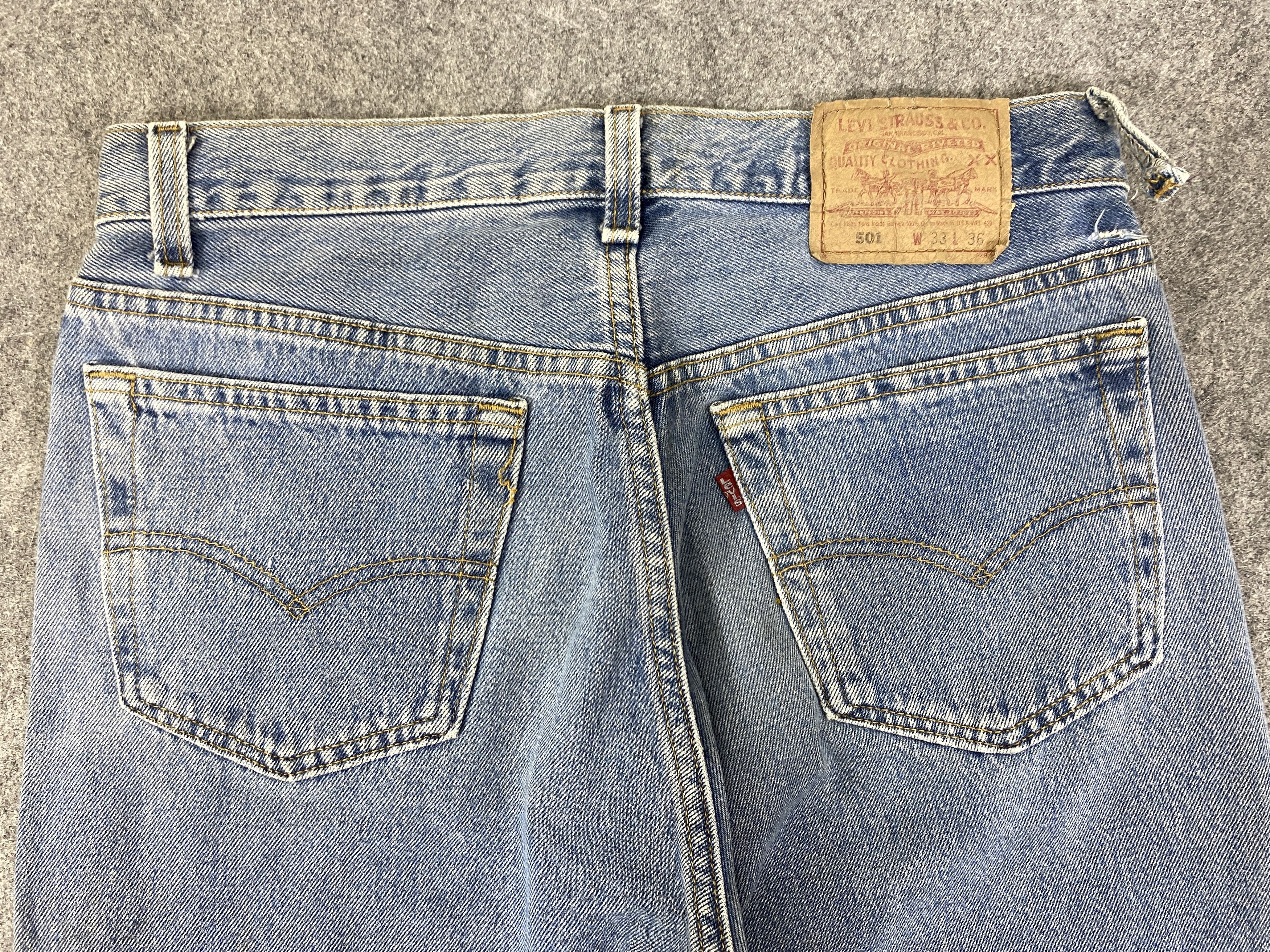Levi's Blue Wash Vintage Levi's 501 Jeans 31x29 Denim - JN3299 Size US 31 - 4 Thumbnail