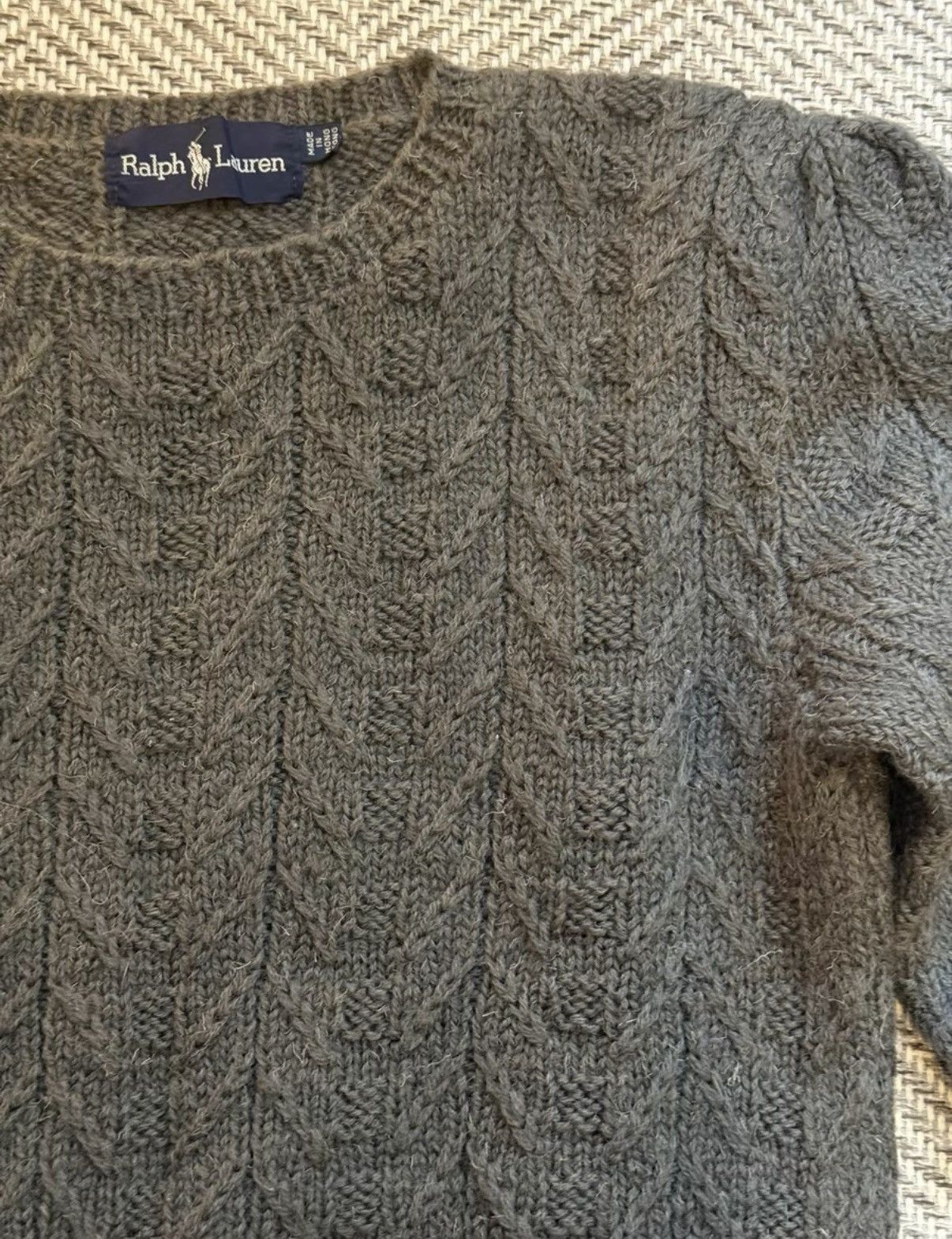Ralph Lauren Ralph Lauren Hand-Knit Texture Wool Sweater K24 Size L / US 10 / IT 46 - 3 Thumbnail