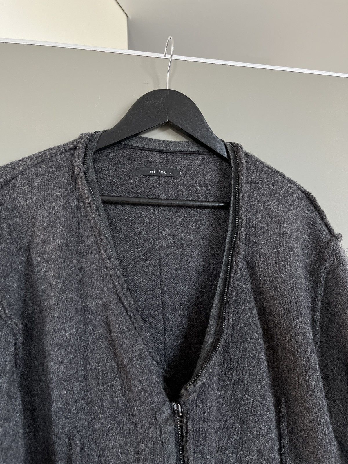 Other Milieu Norwegian Avant Garde Heavy Deconstructed Wool Coat Size US L / EU 52-54 / 3 - 5 Thumbnail