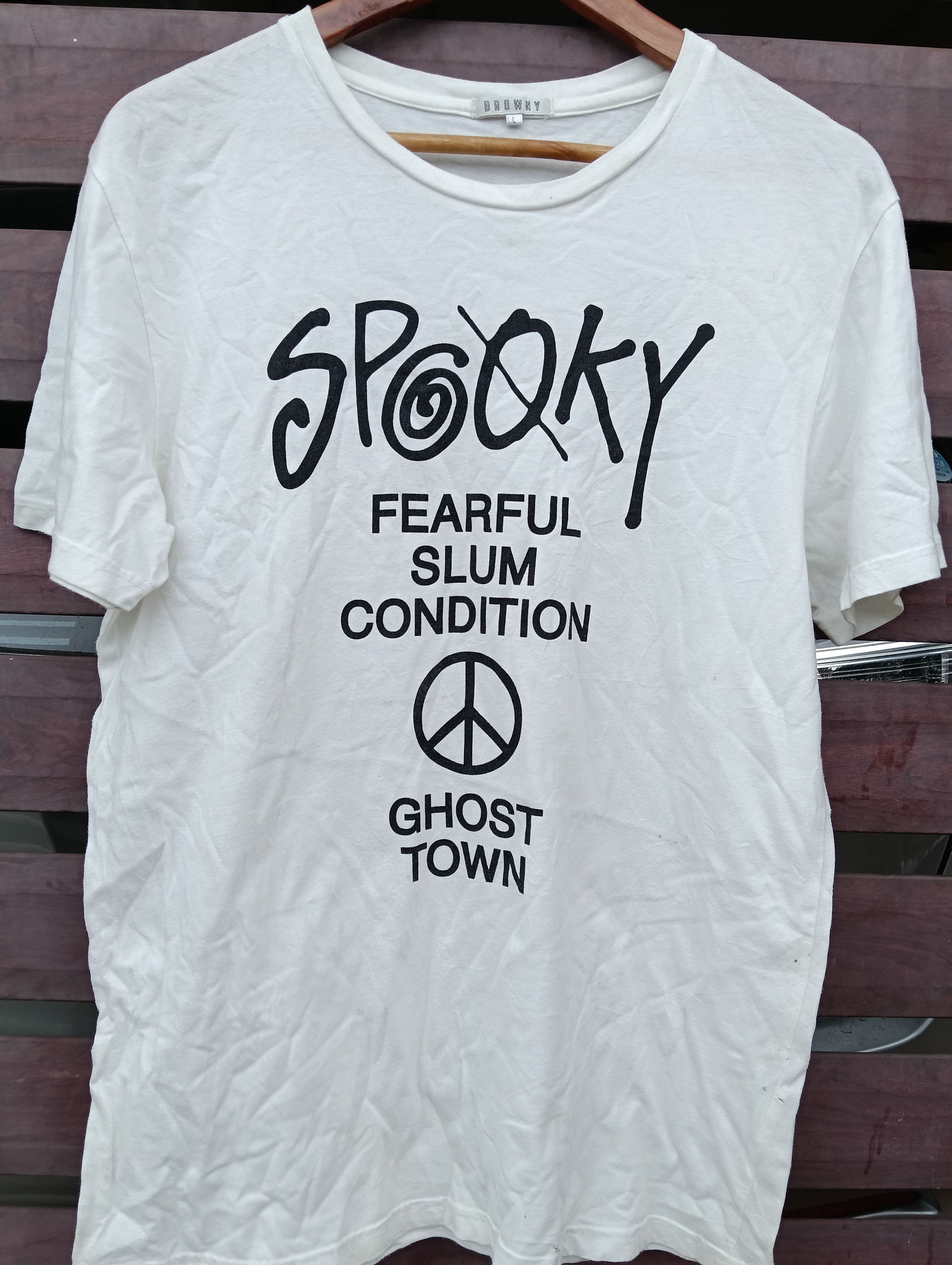 Beauty Beast × Japanese Brand Spooky ghost town spellout like stussy style. Size US L / EU 52-54 / 3 - 1 Thumbnail