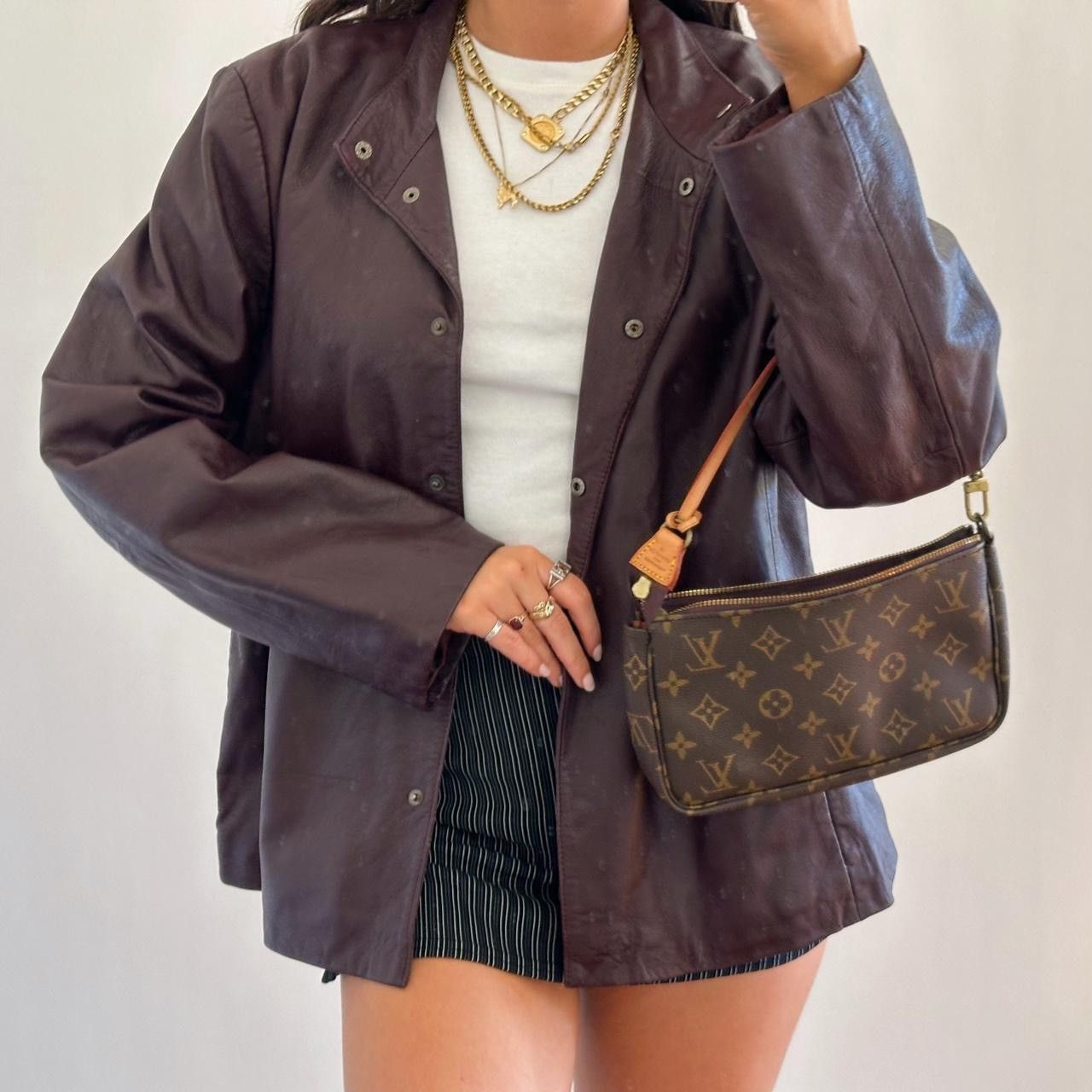 Other Vintage oversized leather jacket Size S / US 4 / IT 40 - 1 Thumbnail