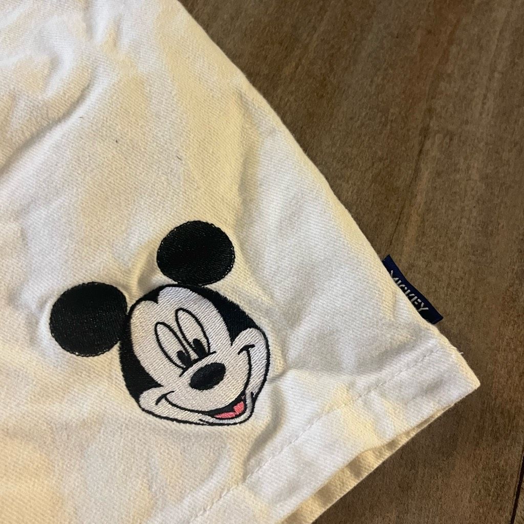 Disney Vintage Disney Mickey Mouse White Denim Shorts Women 7 Size 26" / US 2 / IT 38 - 2 Thumbnail