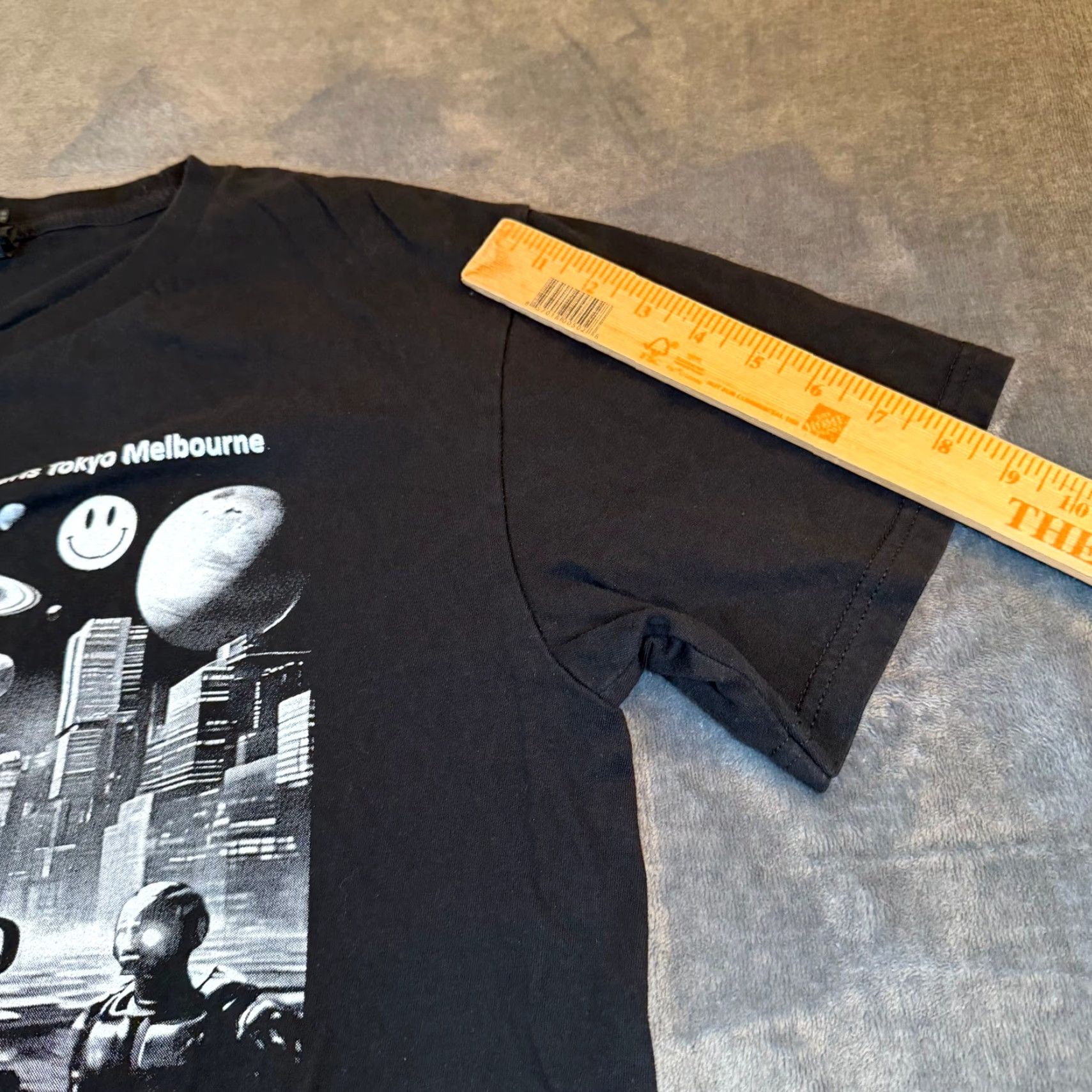 Gildan Gildan T-Shirt Real Techno Graphic Black Adult Large Crew Neck Short Sleeve Space Music Robots tee 2020 Mens Size US L / EU 52-54 / 3 - 6 Thumbnail