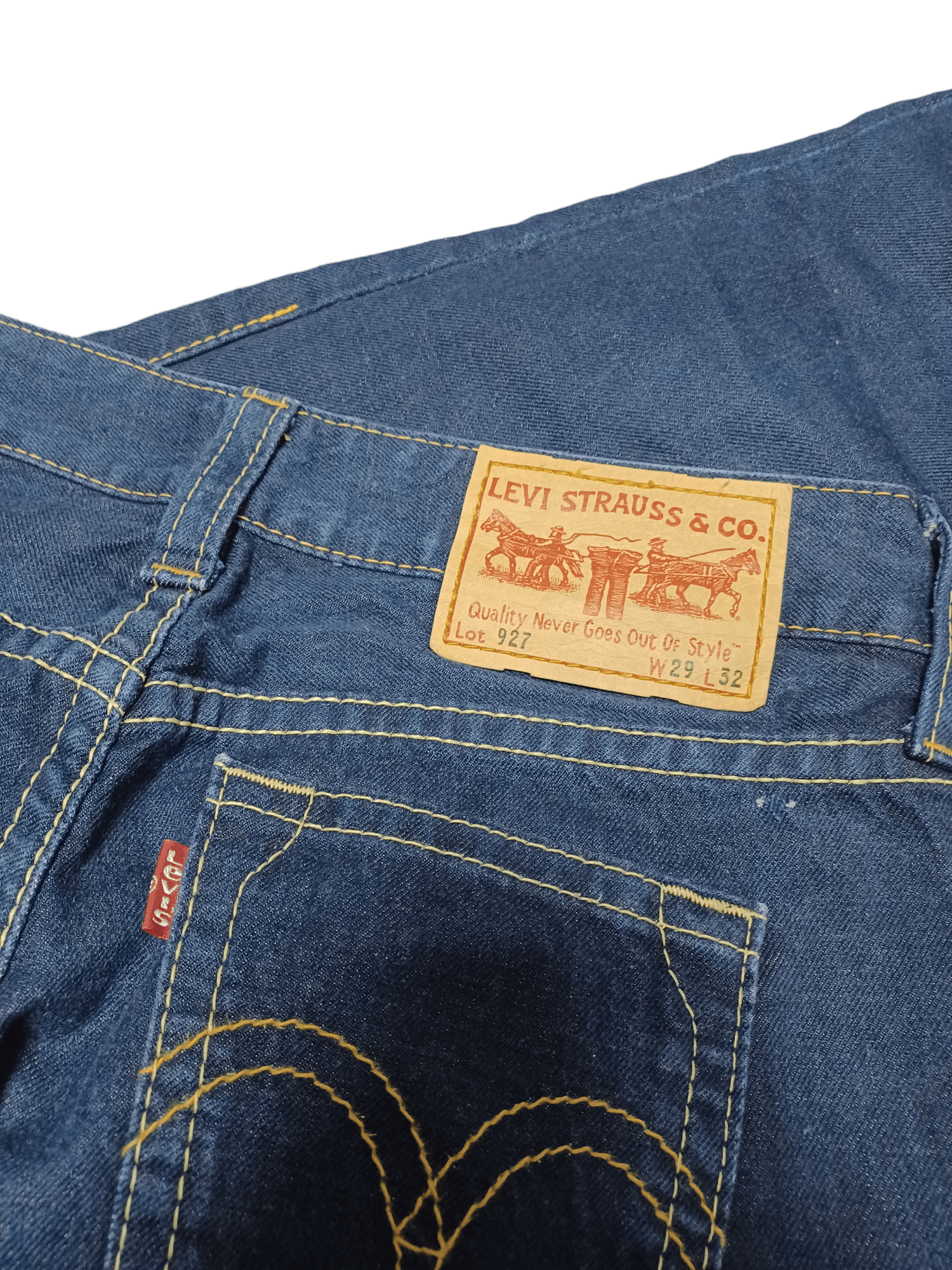 Levi's Vintage Clothing FANTASTIC LADY`S LEVIS 927 FLARE VERY RARE VINTAGE JEANS Size 29" - 4 Thumbnail