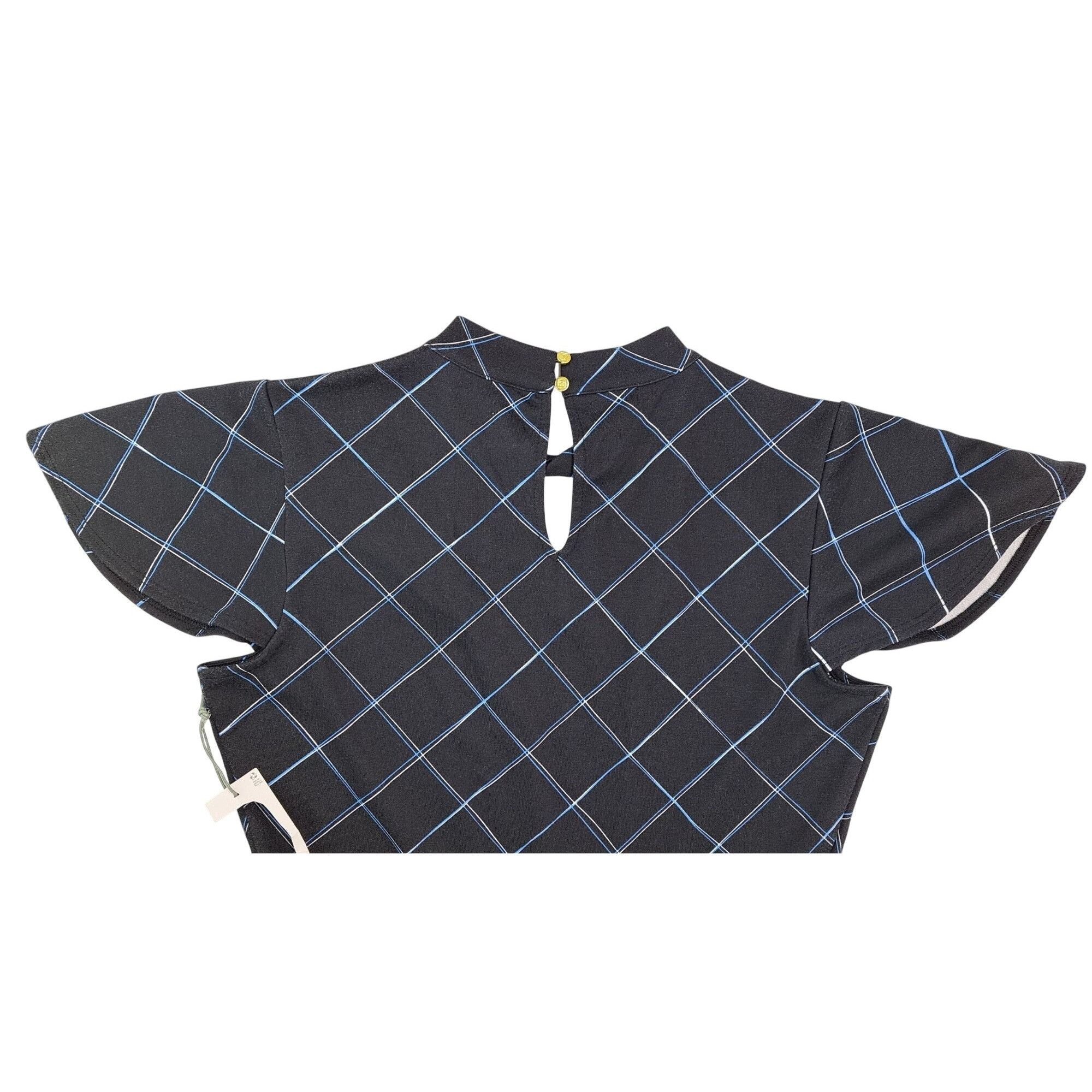 Liz Claiborne Liz Claiborne Black Plaid Square Fit Flare Dress Women Sz 6 Size M / US 6-8 / IT 42-44 - 7 Thumbnail