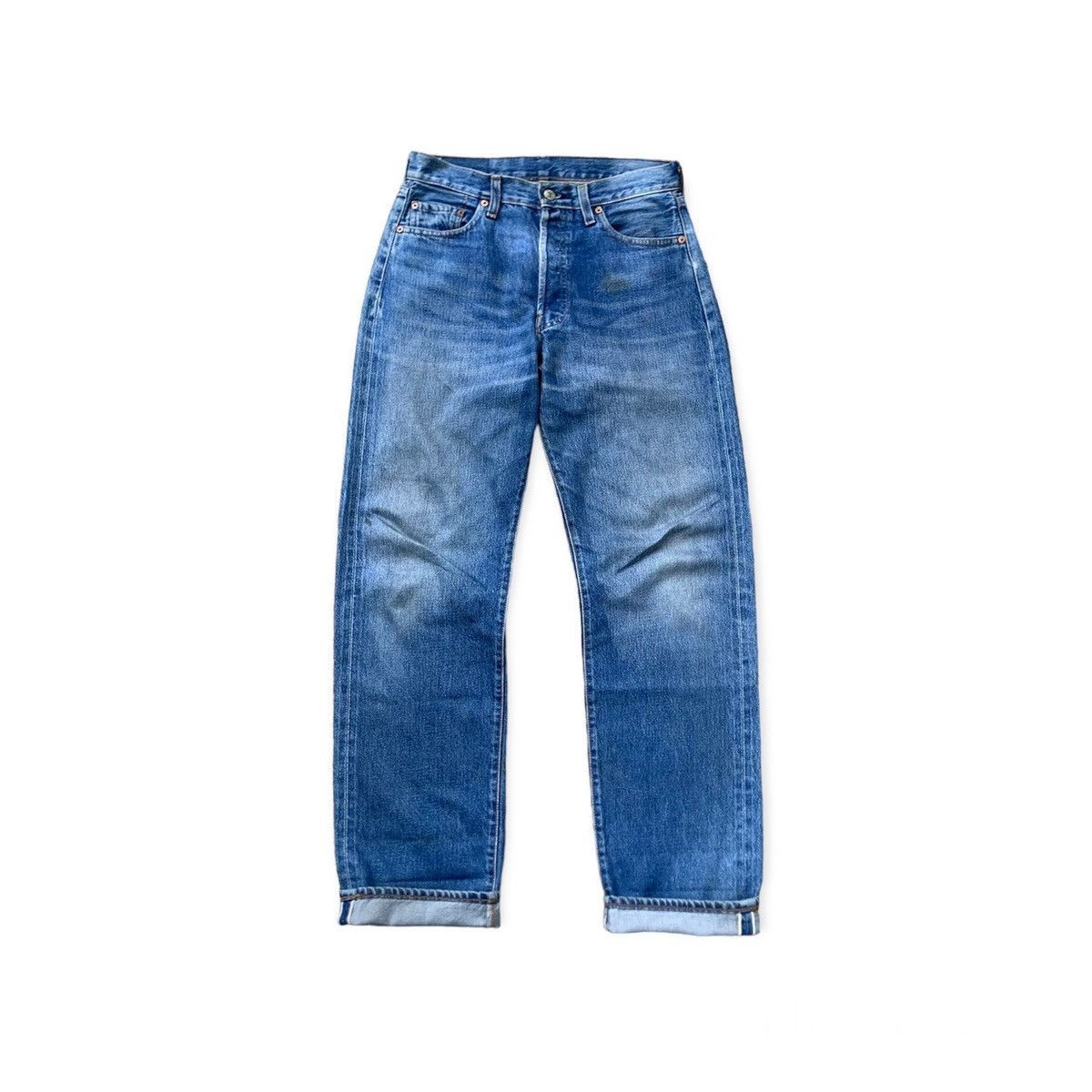 Levi's Vintage 90s Levis 501 Big E Selvedge Redline 555 Denim 31 Size US 31 - 1 Thumbnail